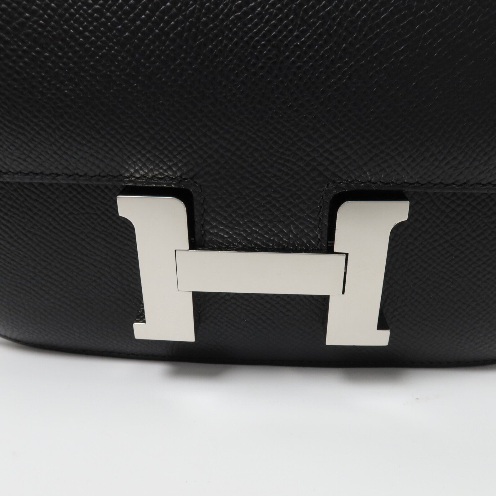 HERMES Epsom皮革Constance Mini肩背袋Noir