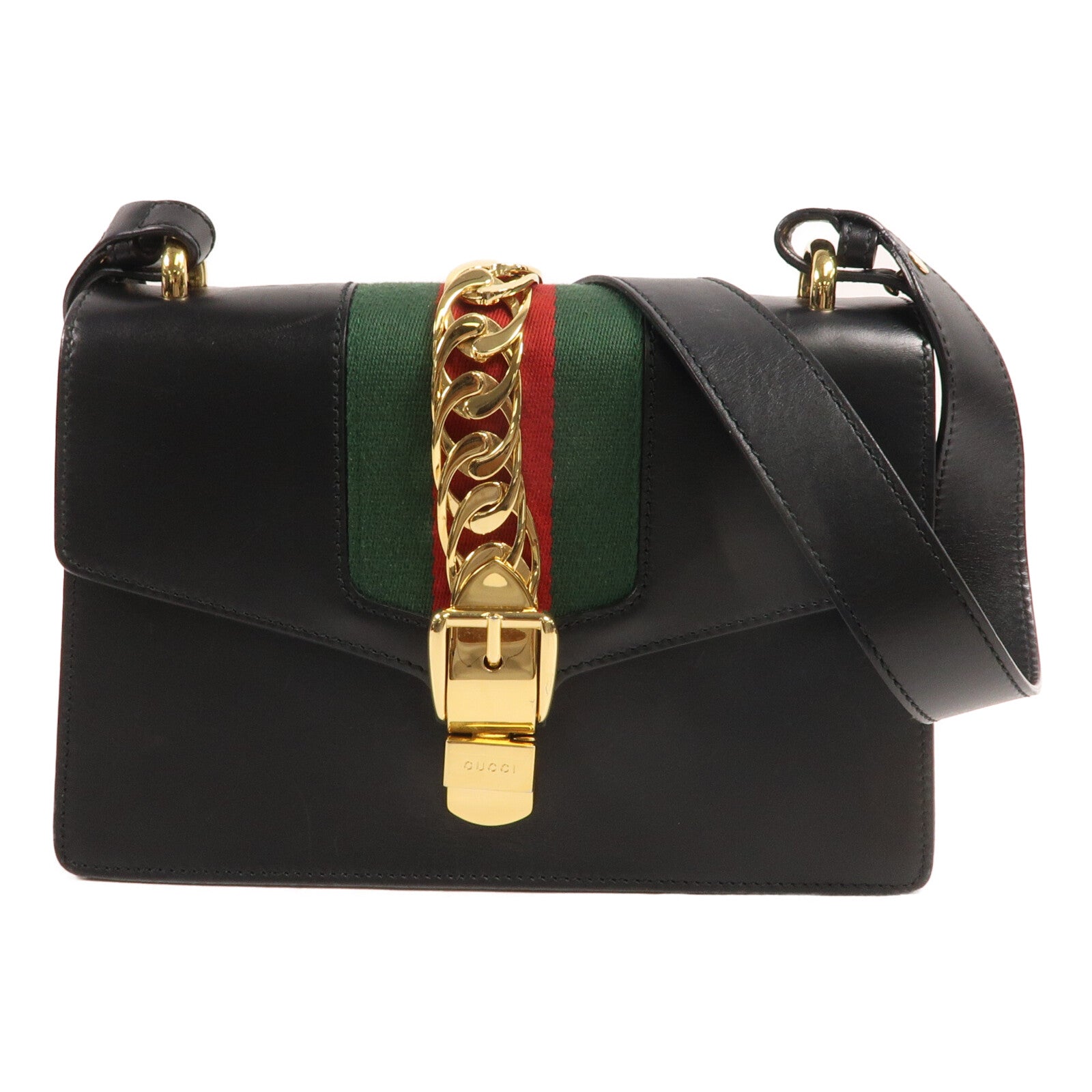GUCCI 牛皮皮革Sylvie Small肩背袋