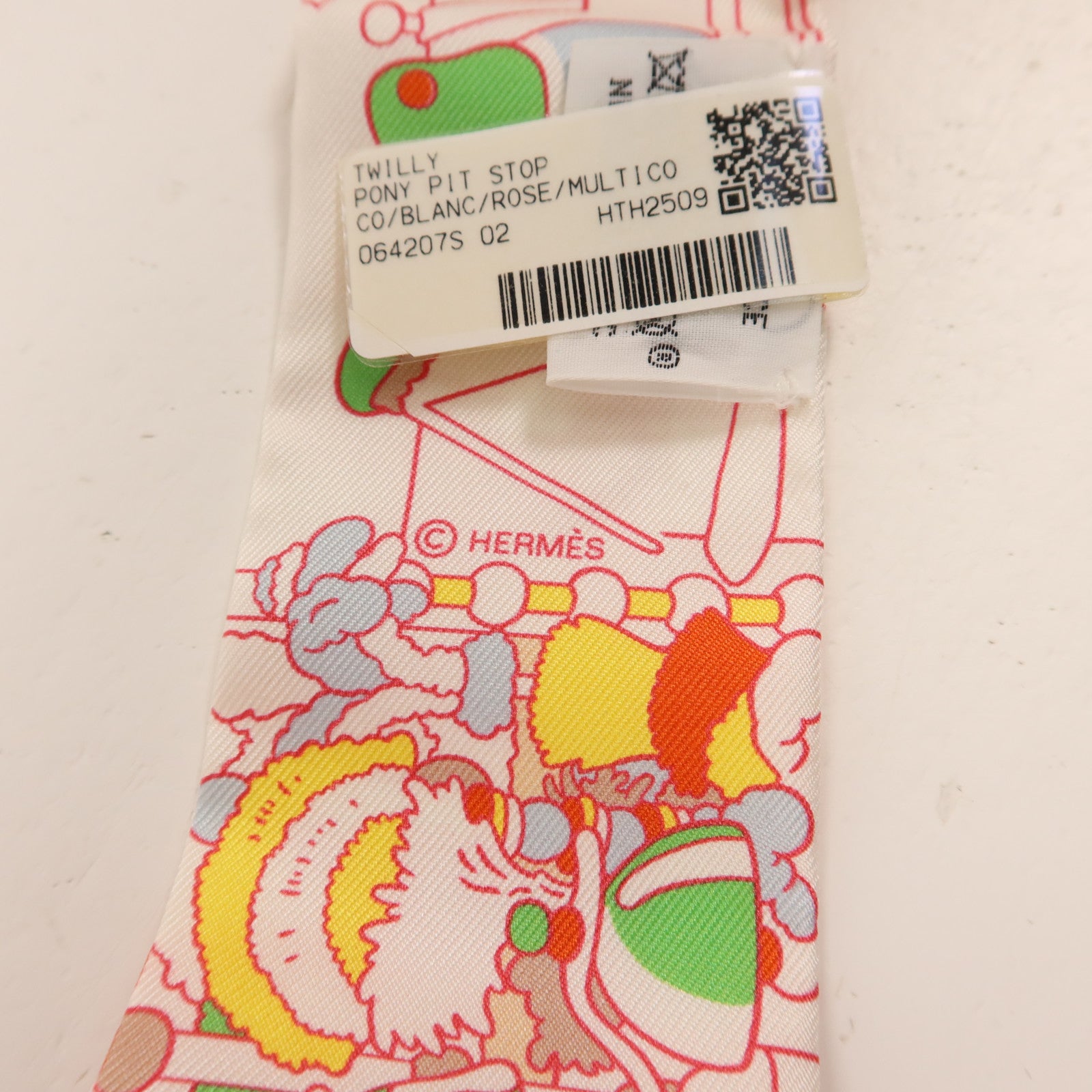 HERMES 絲質Twilly絲巾