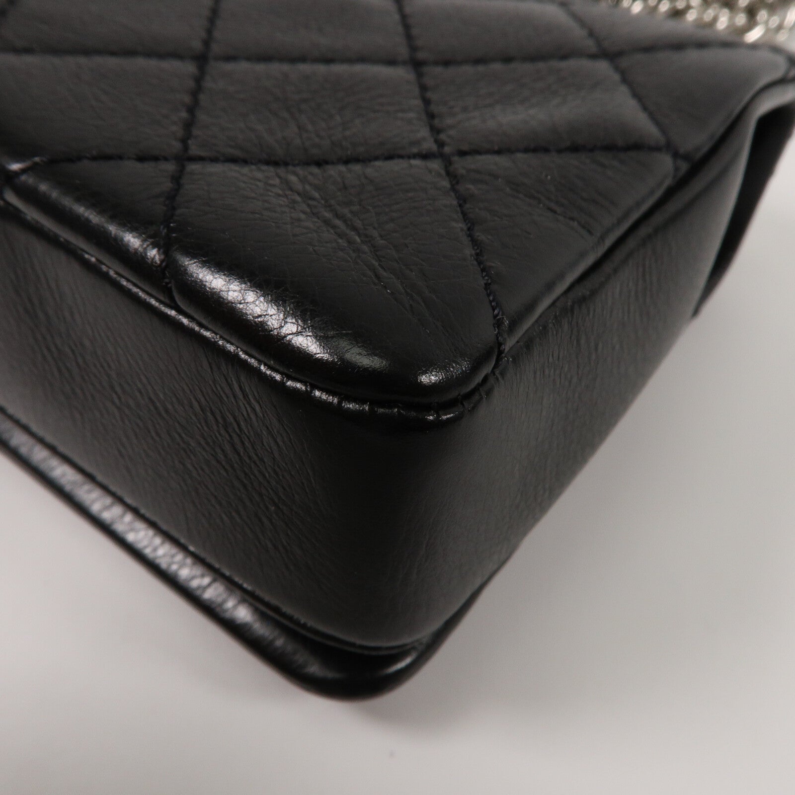 CHANEL 牛皮皮革Braid Chain Flap鏈帶肩背袋