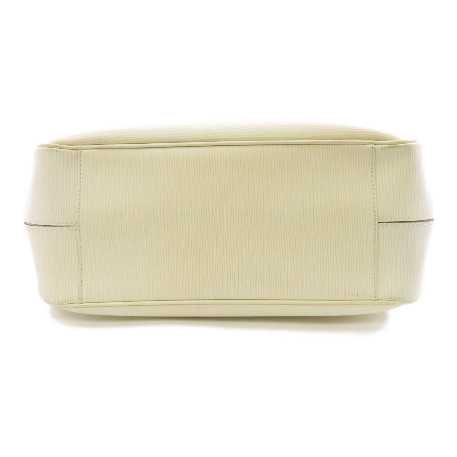 LOUIS VUITTON Epi Passy GM銀扣手挽袋白色