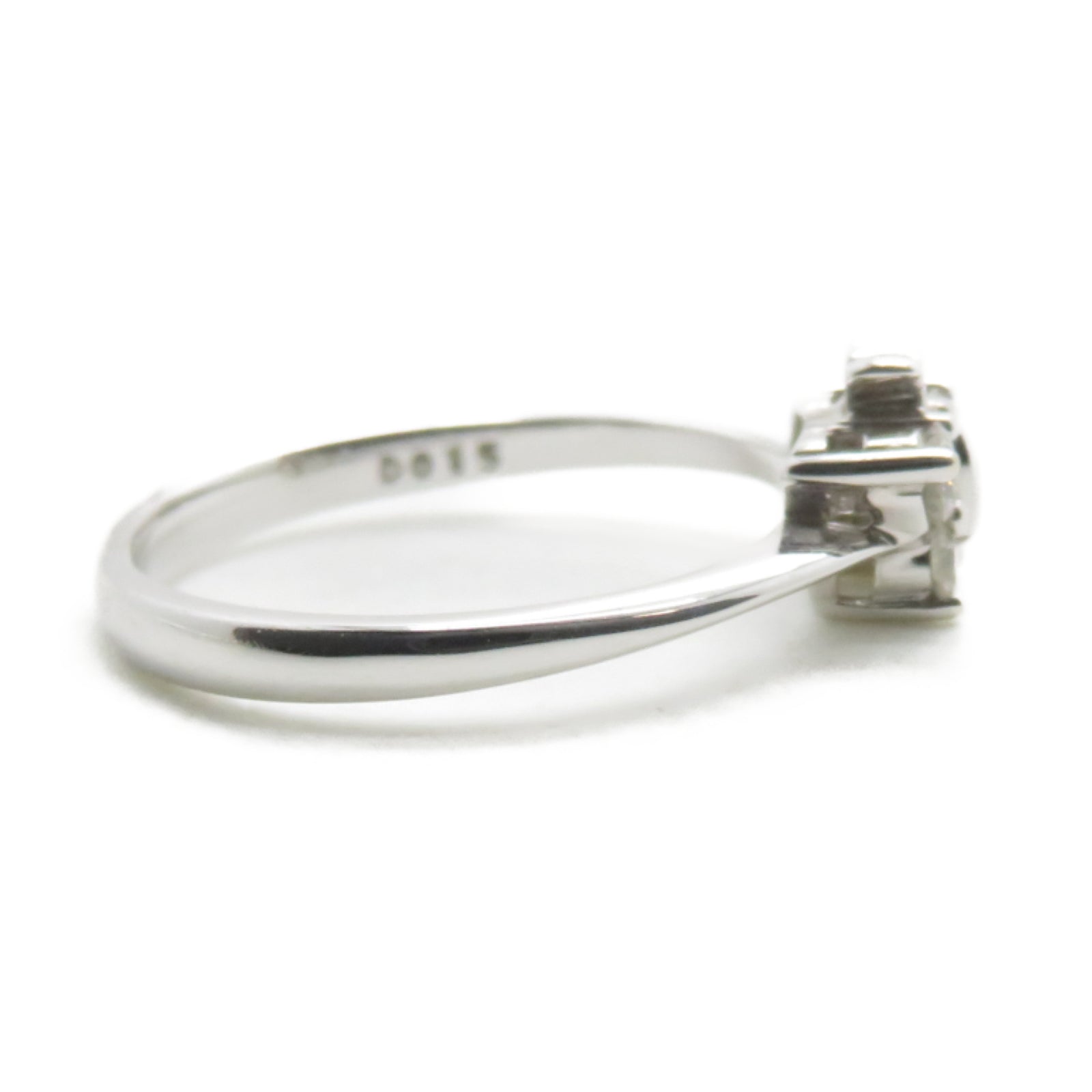 JEWELRY 【激減優惠】18K白金Ring 0.15ct鑽石戒指US#5.75