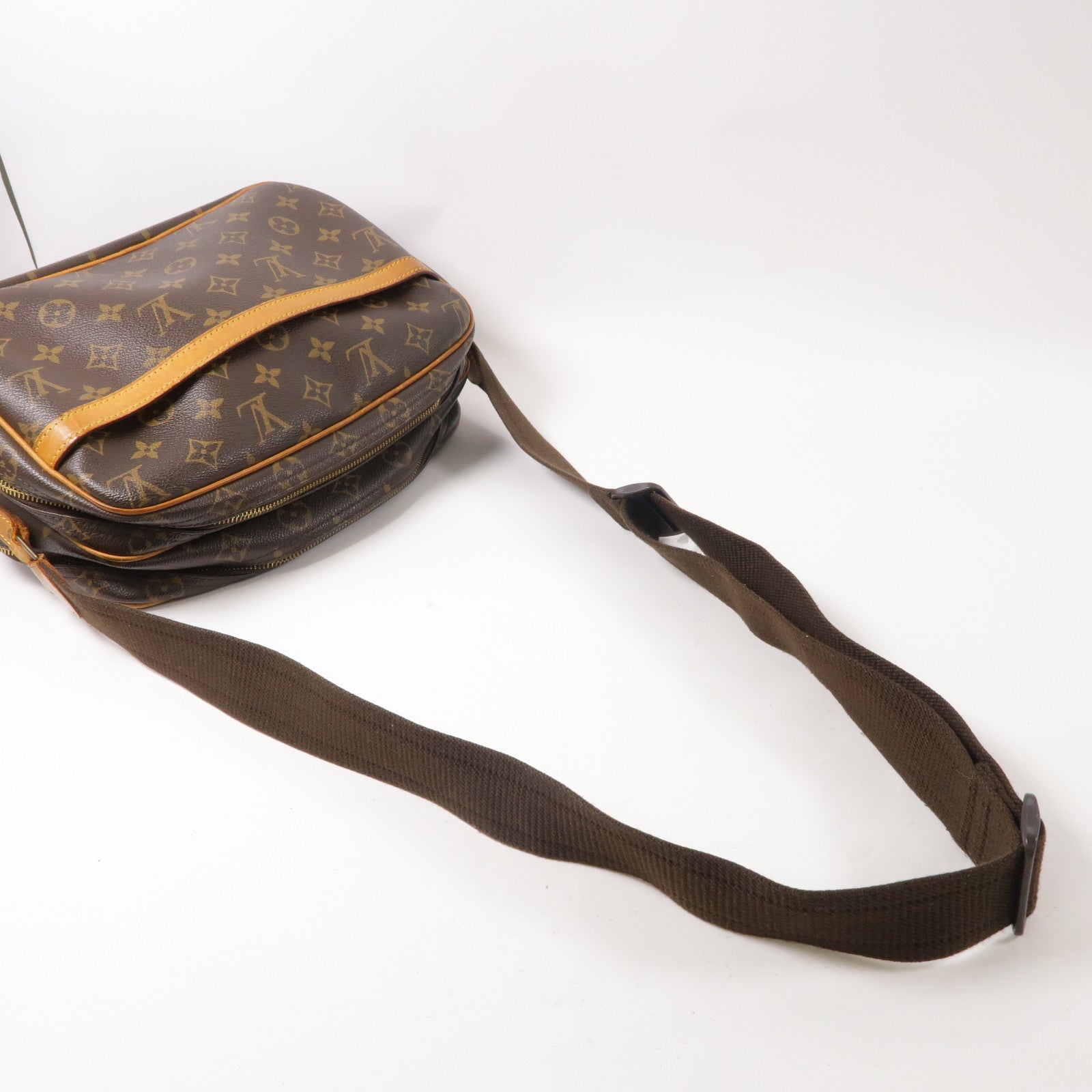 LOUIS VUITTON Monogram Reporter PM金扣肩背袋