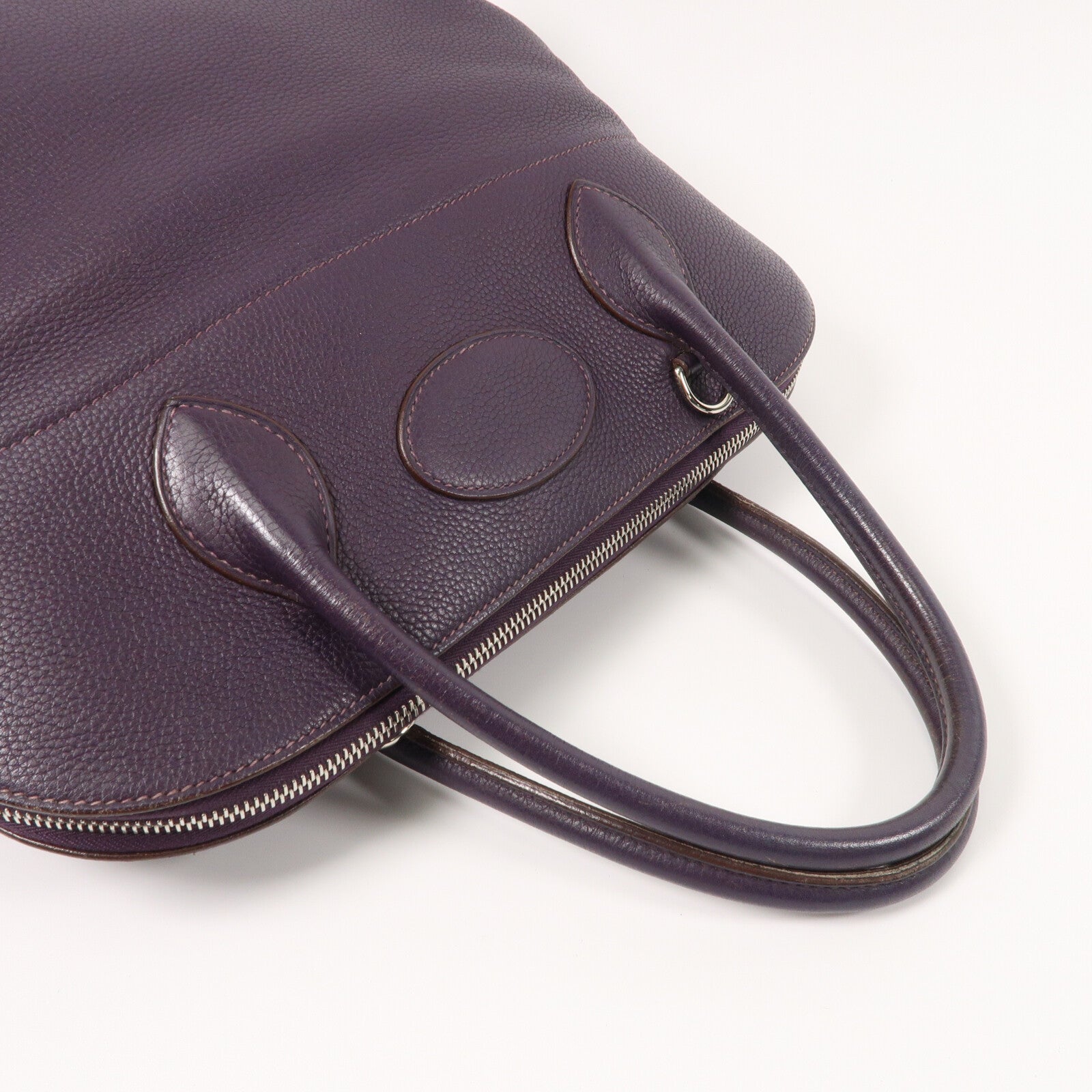 HERMES Clemence皮革Bolide 37手挽袋