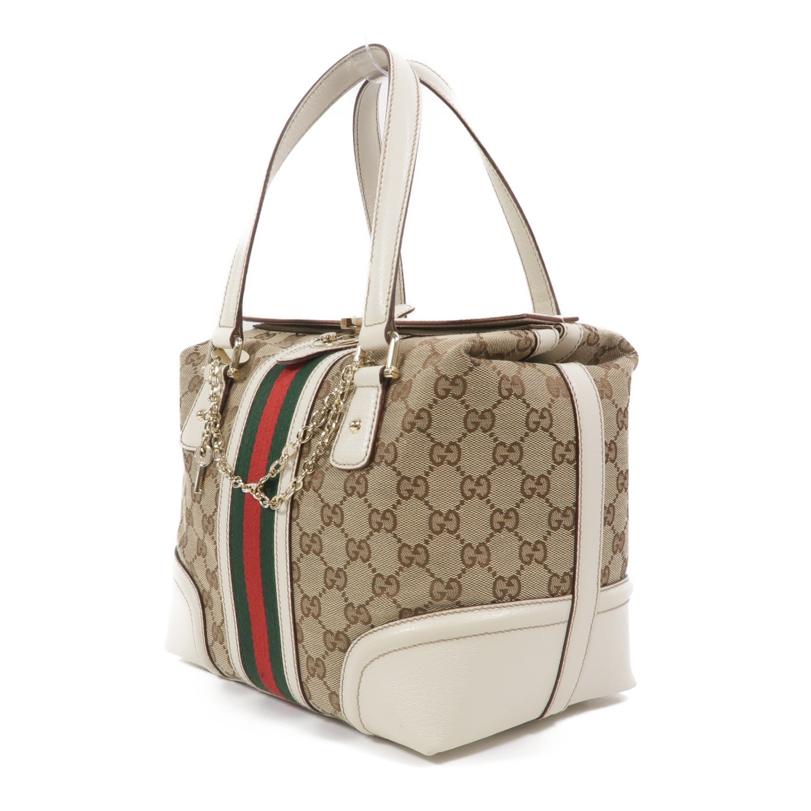 GUCCI 帆布GG Treasure Boston手挽袋