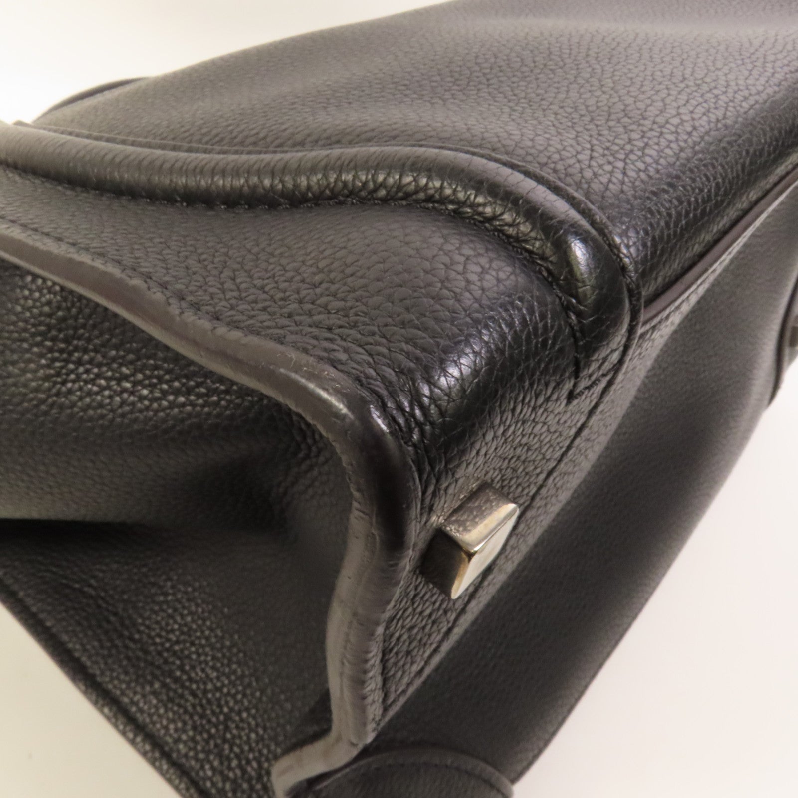 CELINE 牛皮皮革Mini Luggage銀扣手挽袋