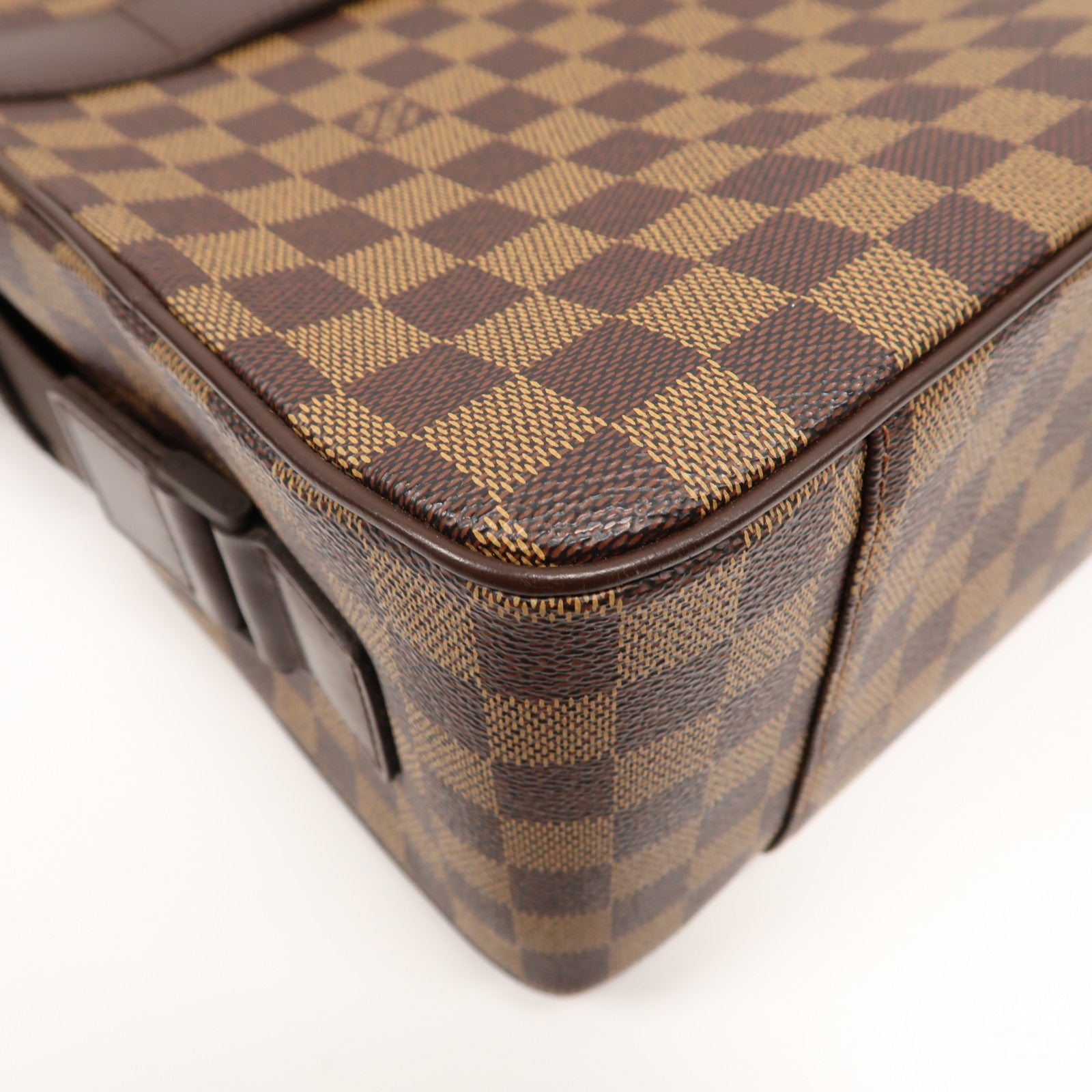 LOUIS VUITTON 【激減優惠】Damier Ebene Oraf GM金扣肩背袋啡色