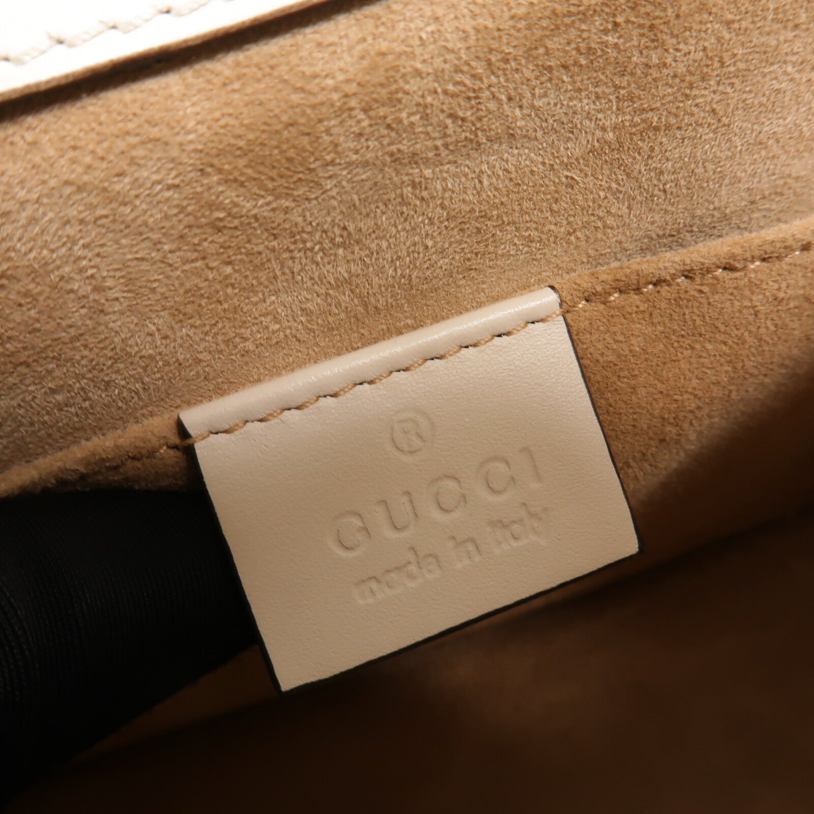 GUCCI 牛皮皮革Sylvie Mini手挽肩背兩用袋