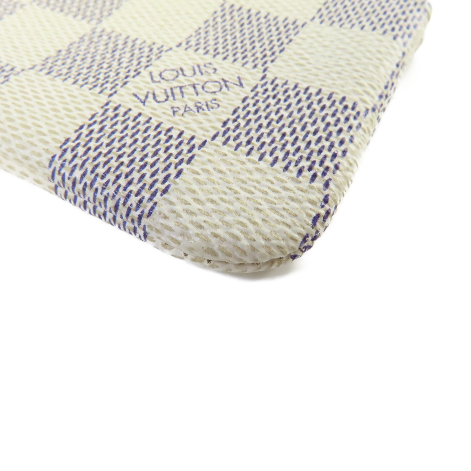 LOUIS VUITTON 【激減優惠】Damier Azur Coin Purse金扣零錢包米白色