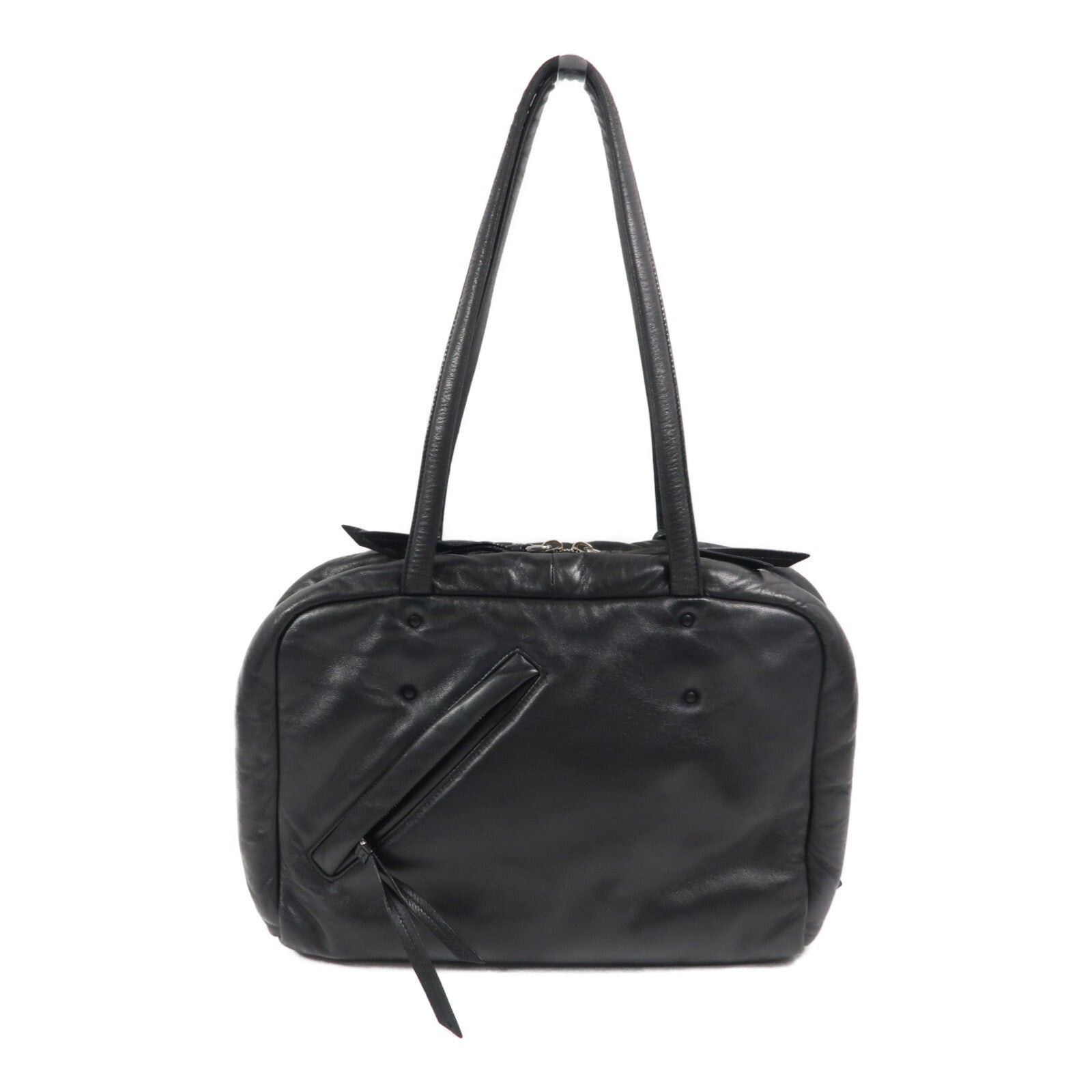 PRADA 牛皮皮革Boston Bag肩背袋