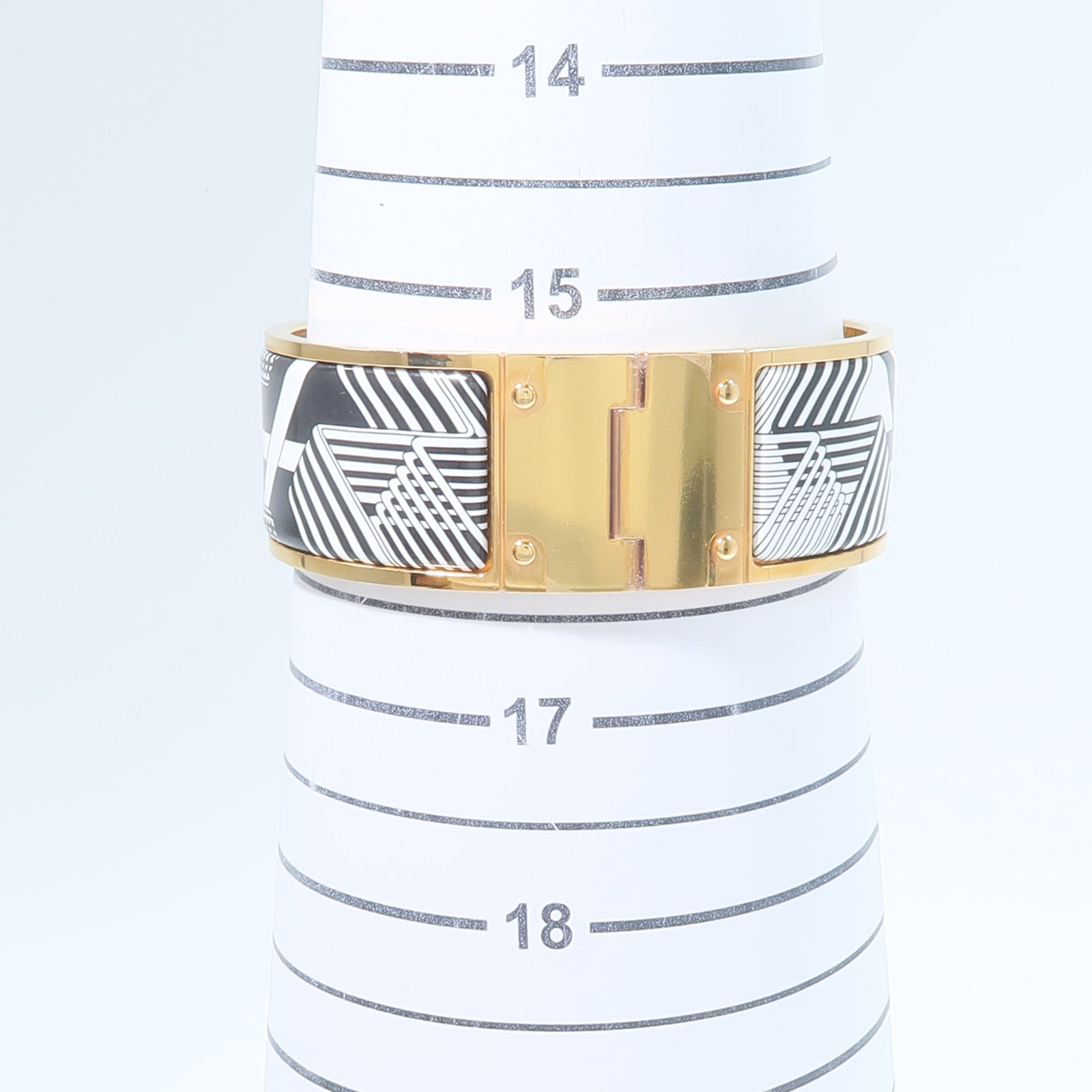 HERMES 金屬/琺瑯Charniere Wide Bangle手鐲