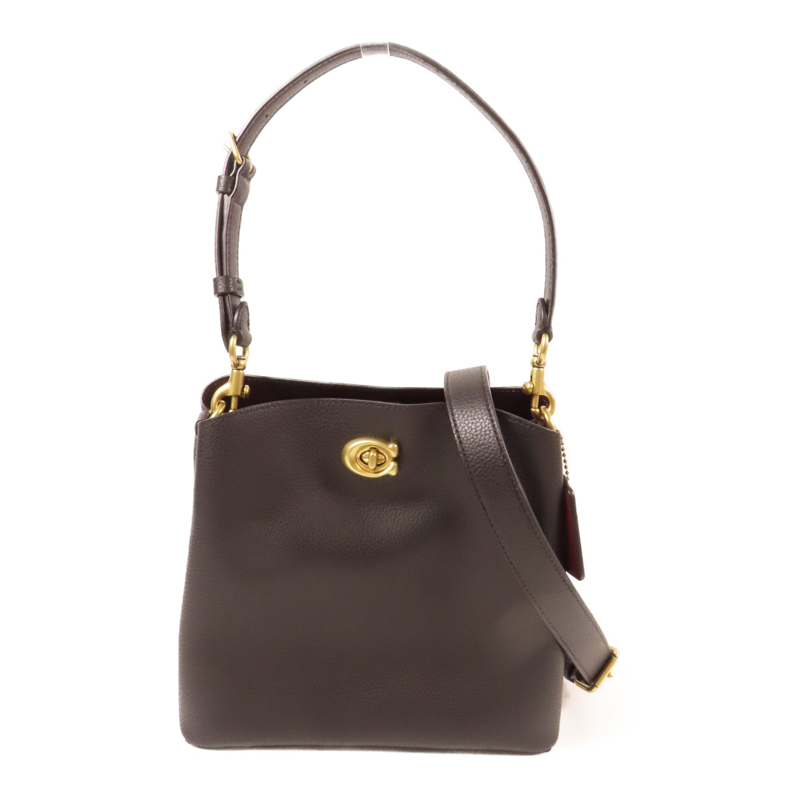 COACH 牛皮皮革Willow Bucket金扣手挽肩背兩用袋