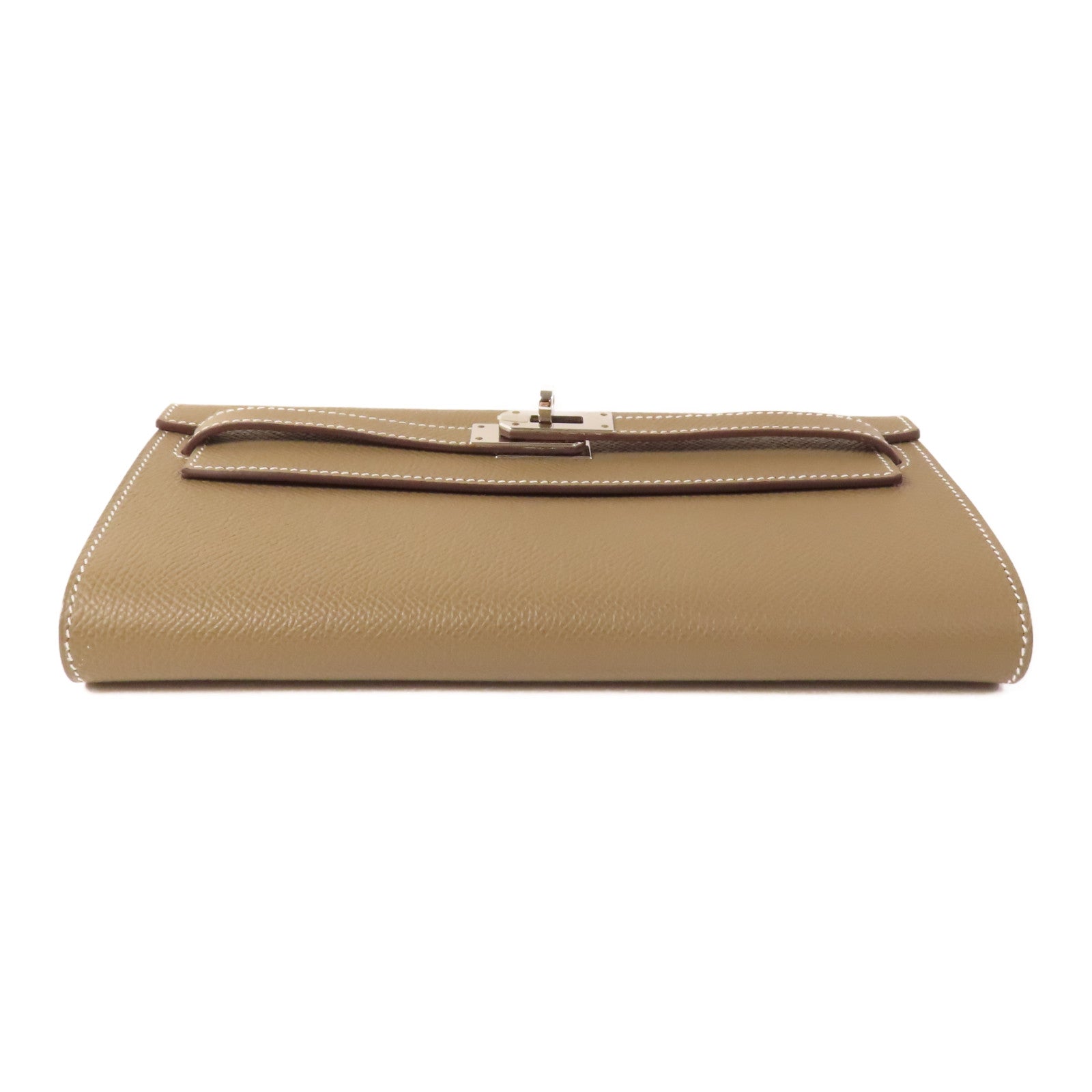 HERMES PHW Kelly To Go Shoulder Bag Epsom Leather Etoupe