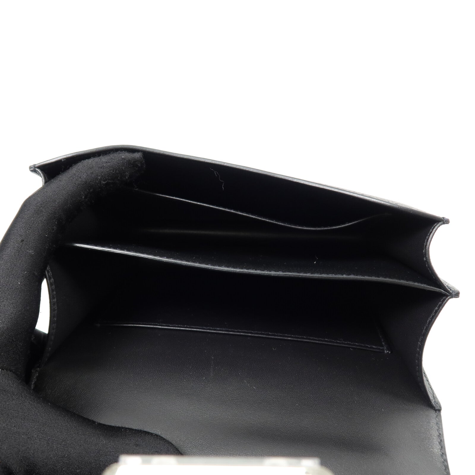 HERMES Epsom皮革Constance Mini肩背袋Noir