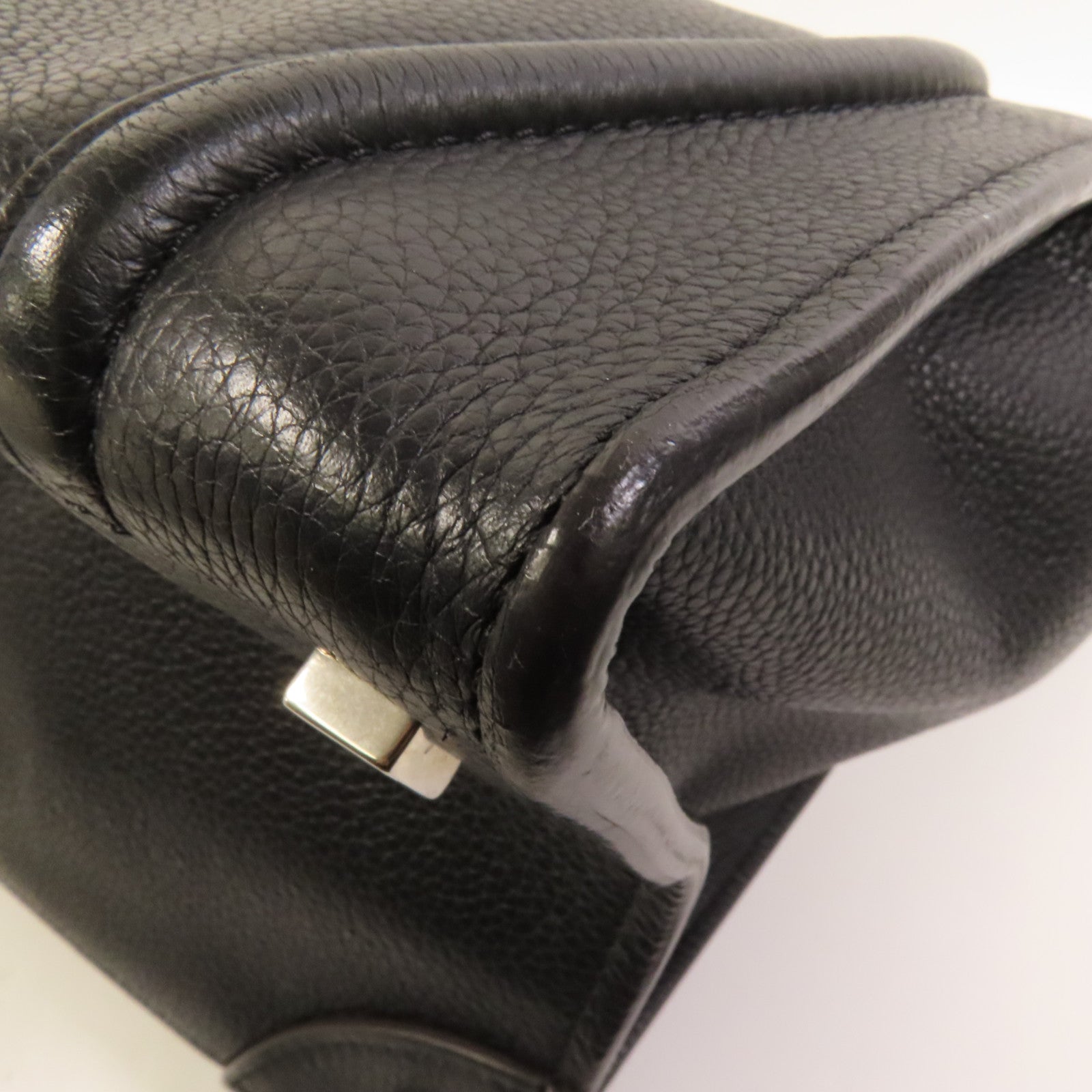 CELINE 牛皮皮革Mini Luggage銀扣手挽袋