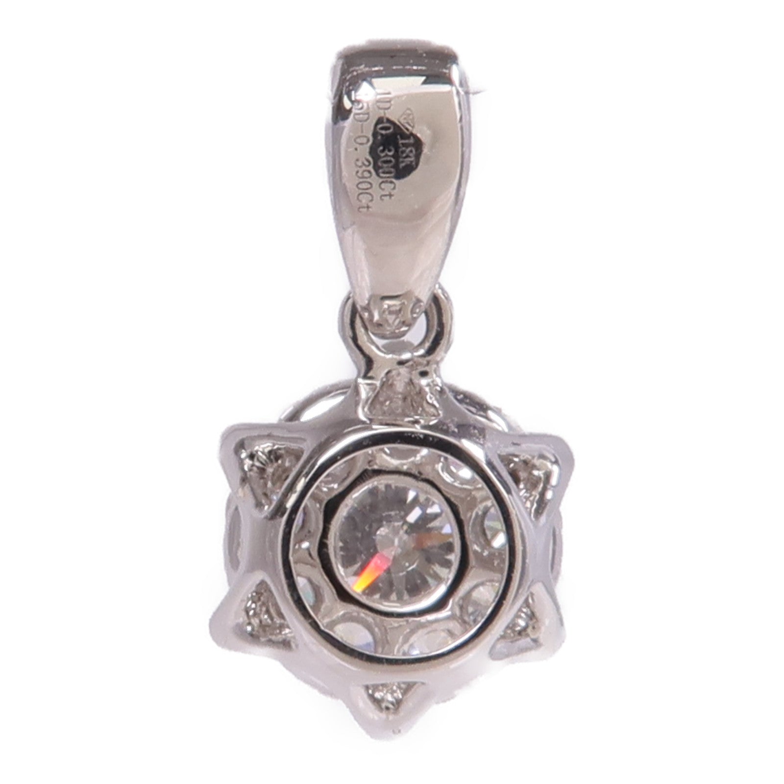 JEWELRY 18K白金Diamond Pendant Top鑽石吊墜