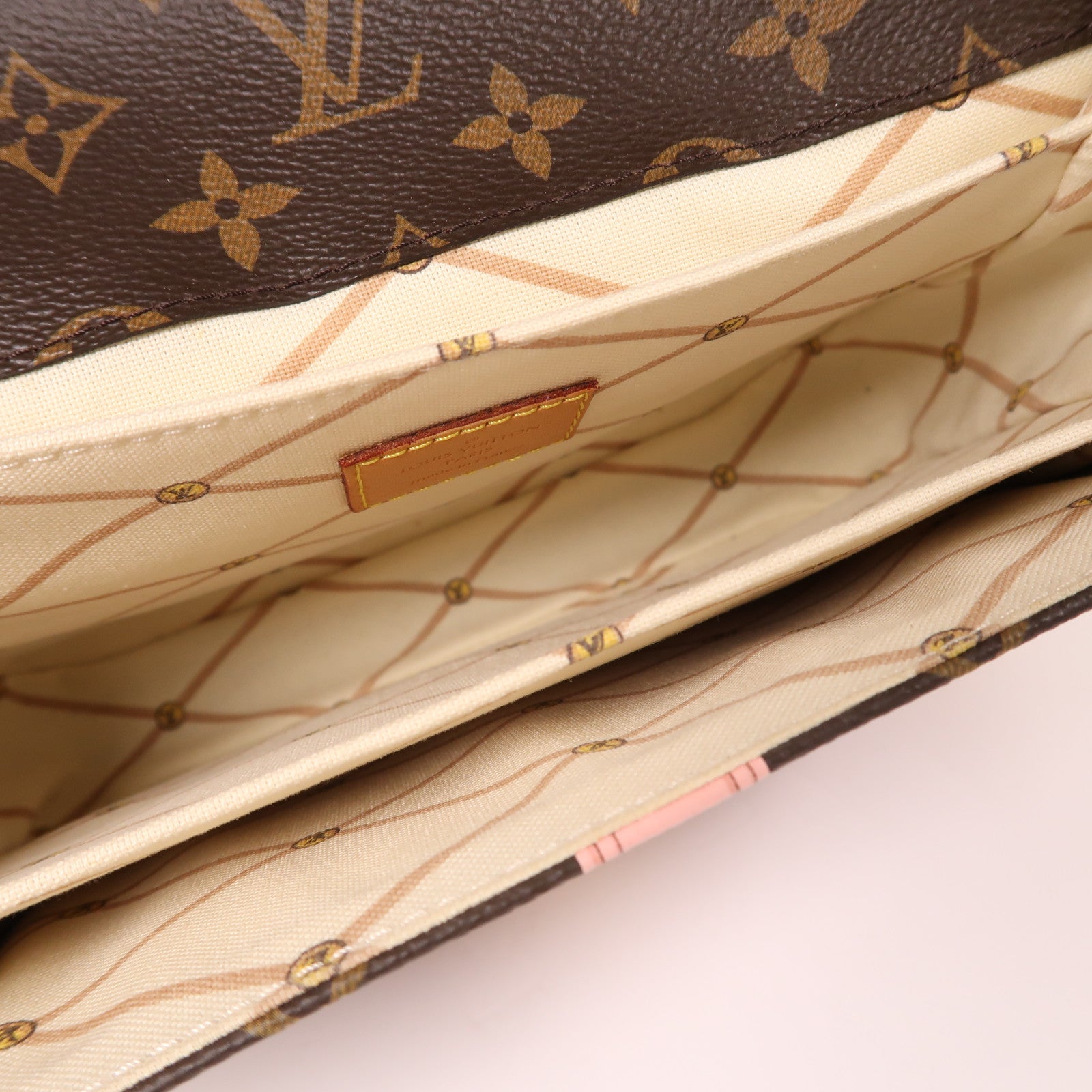 LOUIS VUITTON【激減優惠】 Monogram Summer Trunk Pochette Metis金扣手挽肩背兩用袋棕色/彩色