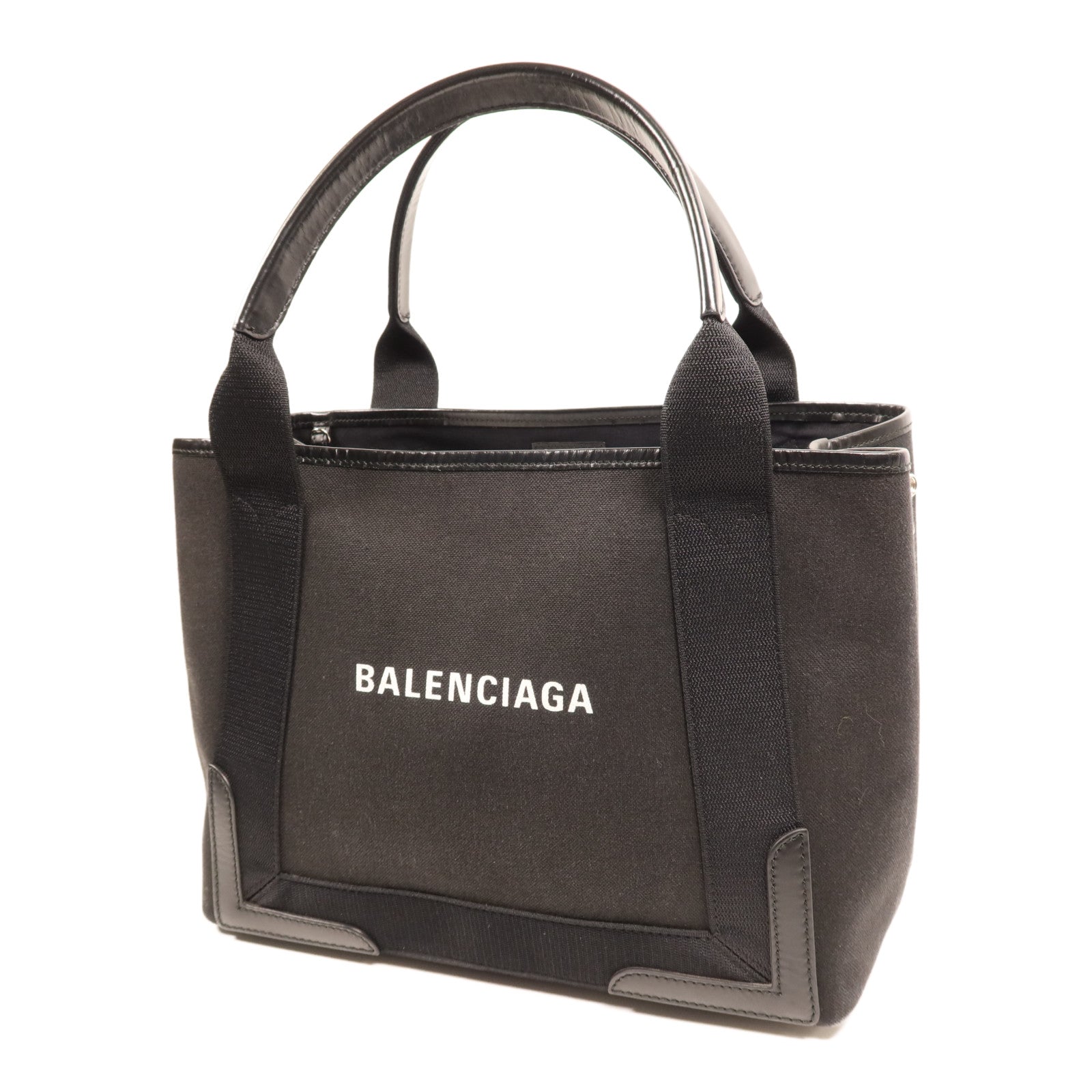 BALENCIAGA 帆布Tote Bag銀扣手挽袋