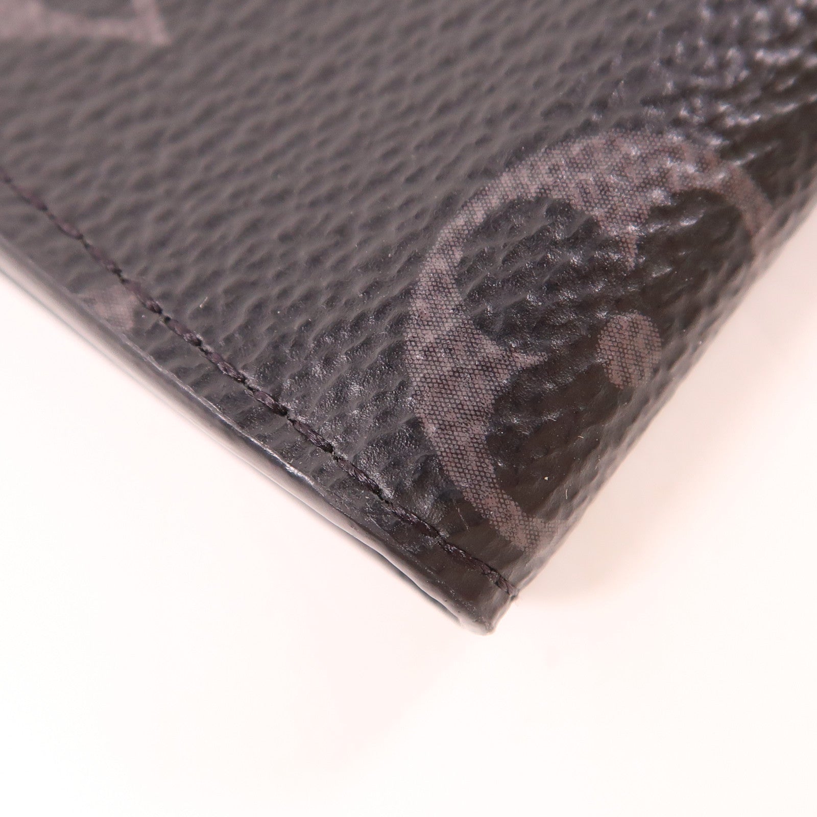 LOUIS VUITTON Monogram Eclipse Porte Monnaie Jour銀扣零錢包