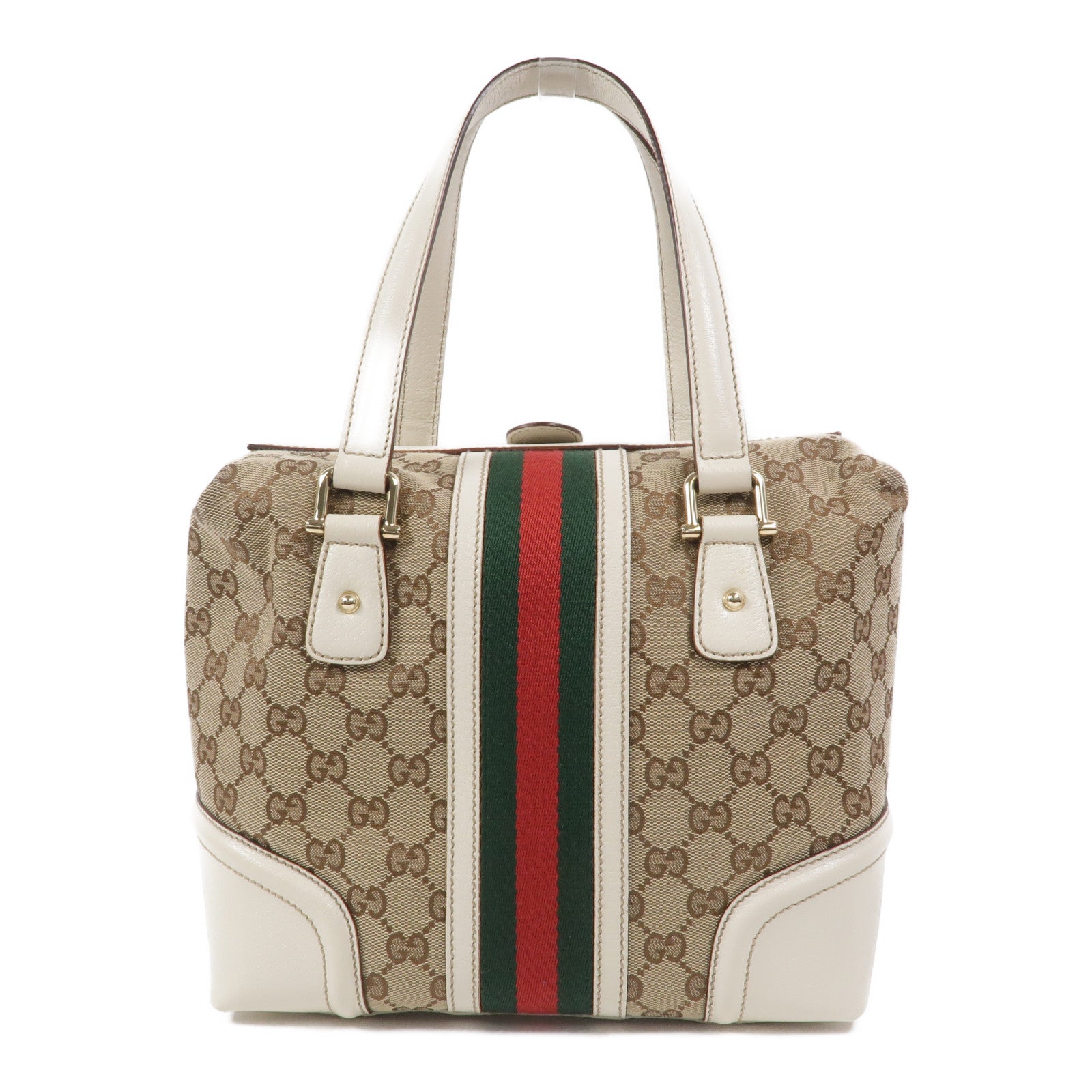 GUCCI 帆布GG Treasure Boston手挽袋