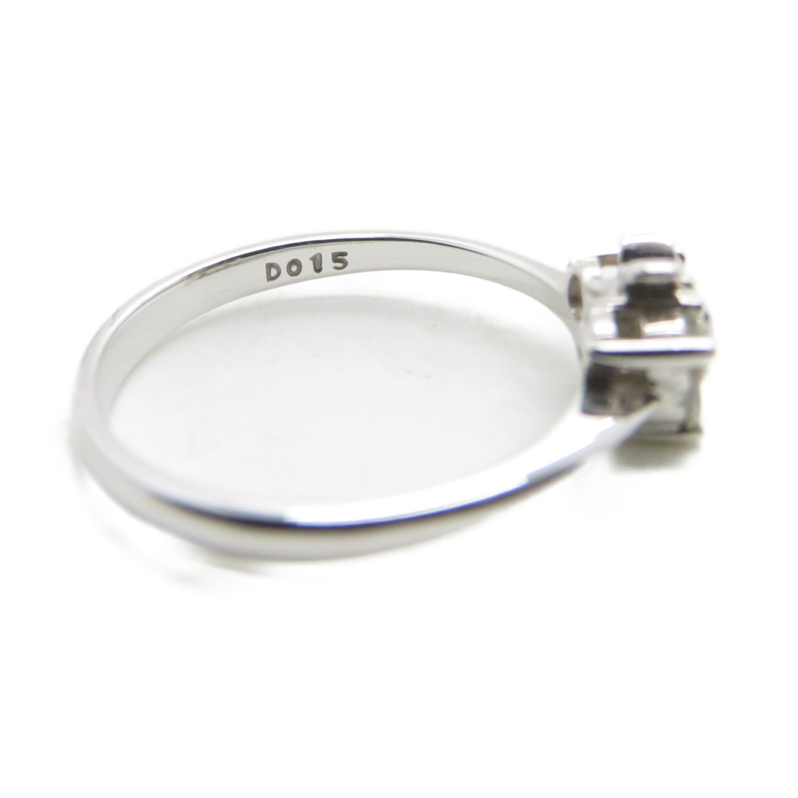 JEWELRY 【激減優惠】18K白金Ring 0.15ct鑽石戒指US#5.75