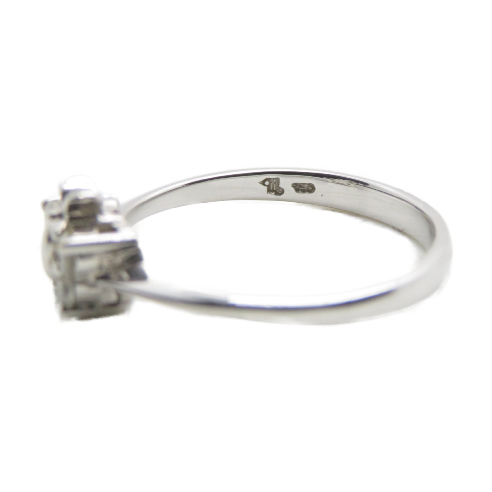 JEWELRY 【激減優惠】18K白金Ring 0.15ct鑽石戒指US#5.75