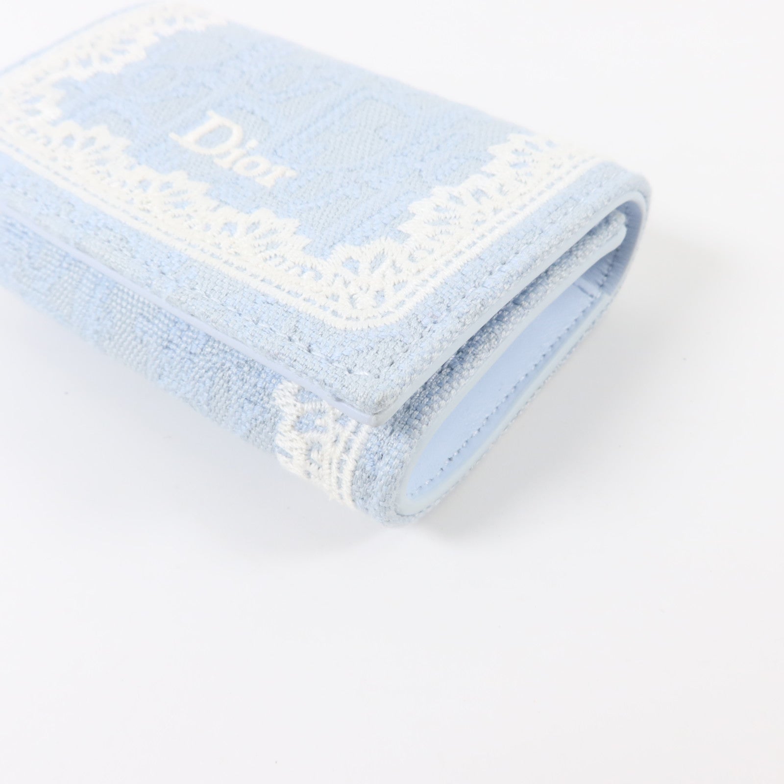 Dior 帆布/牛皮皮革Oblique Glycine Wallet銀扣錢包