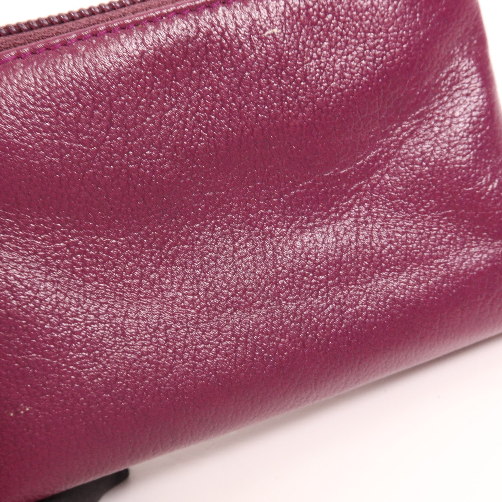 CHANEL 皮革Coin Case銀扣零錢包