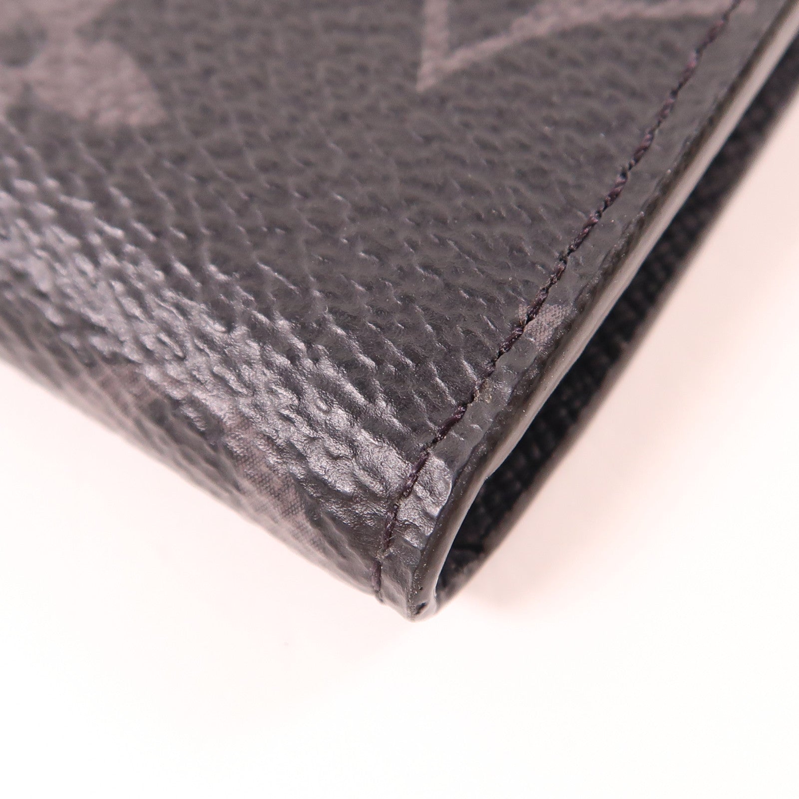 LOUIS VUITTON Monogram Eclipse Porte Monnaie Jour銀扣零錢包