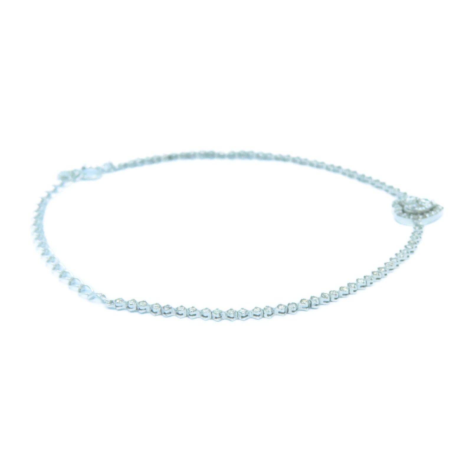 JEWELRY **【激減優惠】18K白金Bracelet0.73ct鑽石手鏈銀色