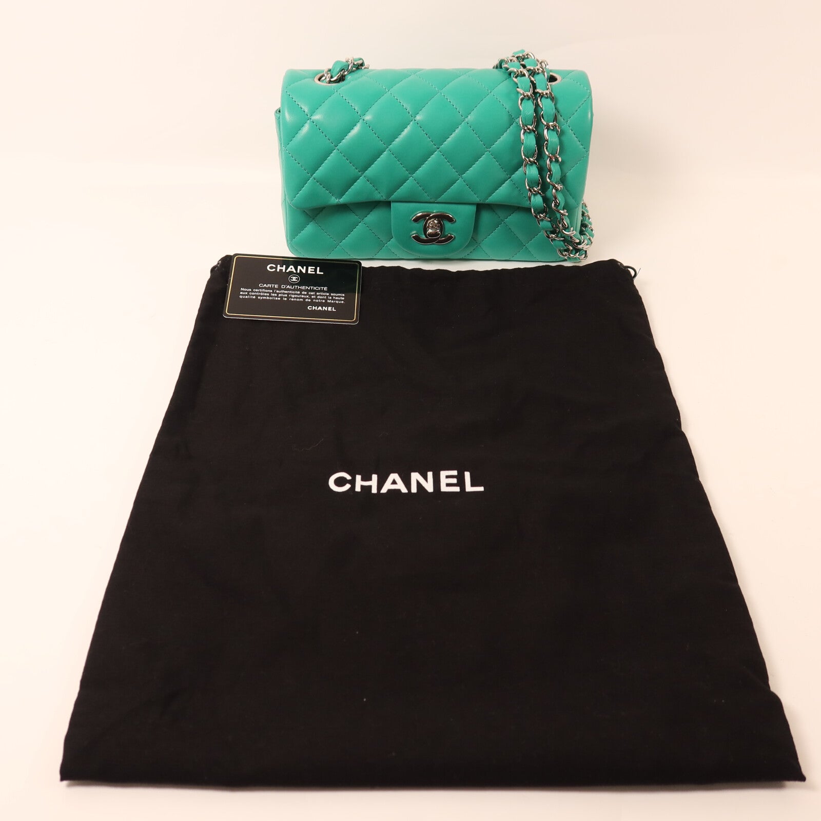 CHANEL 羊皮皮革Mini Classic 20鏈帶肩背袋