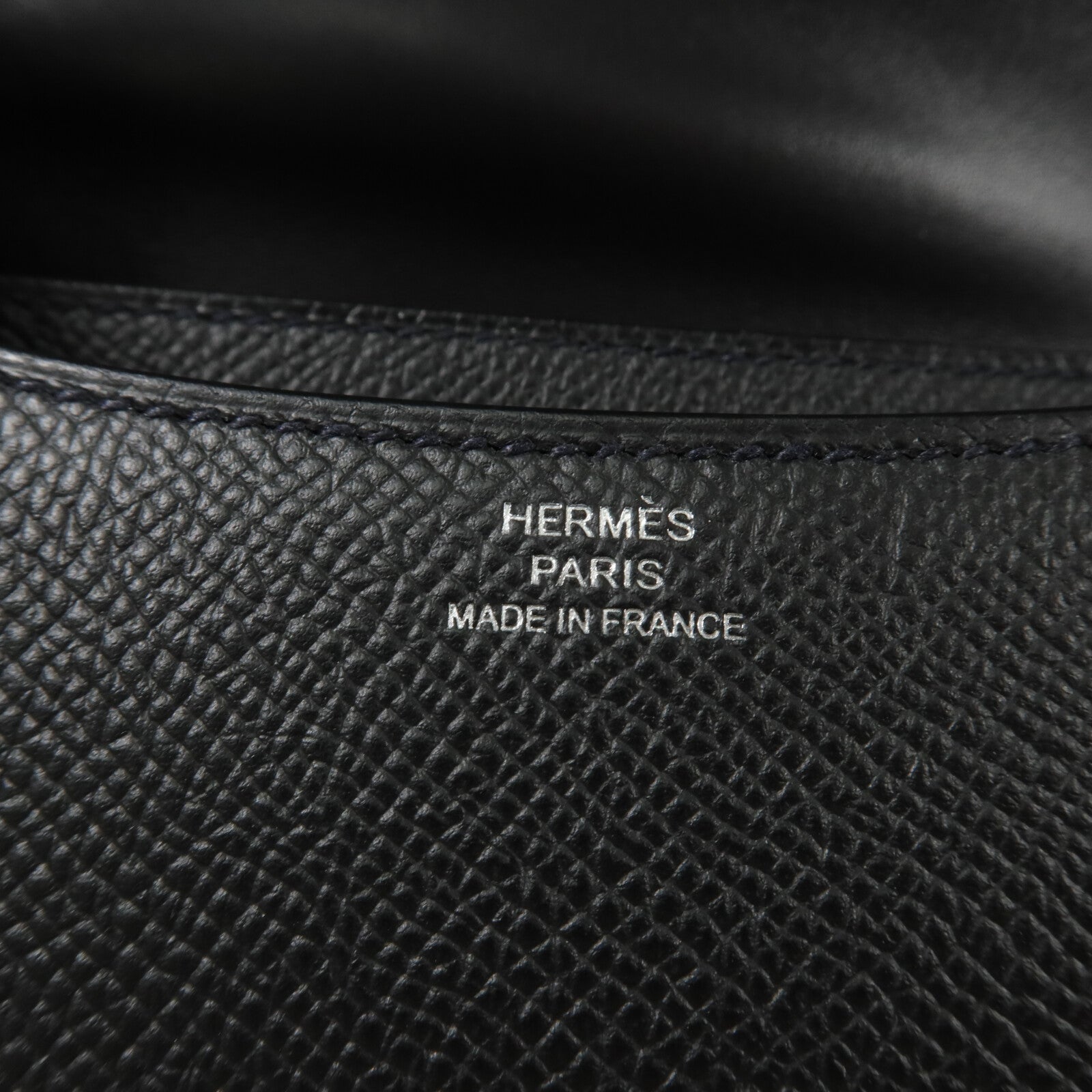 HERMES Epsom皮革Constance Mini肩背袋Noir