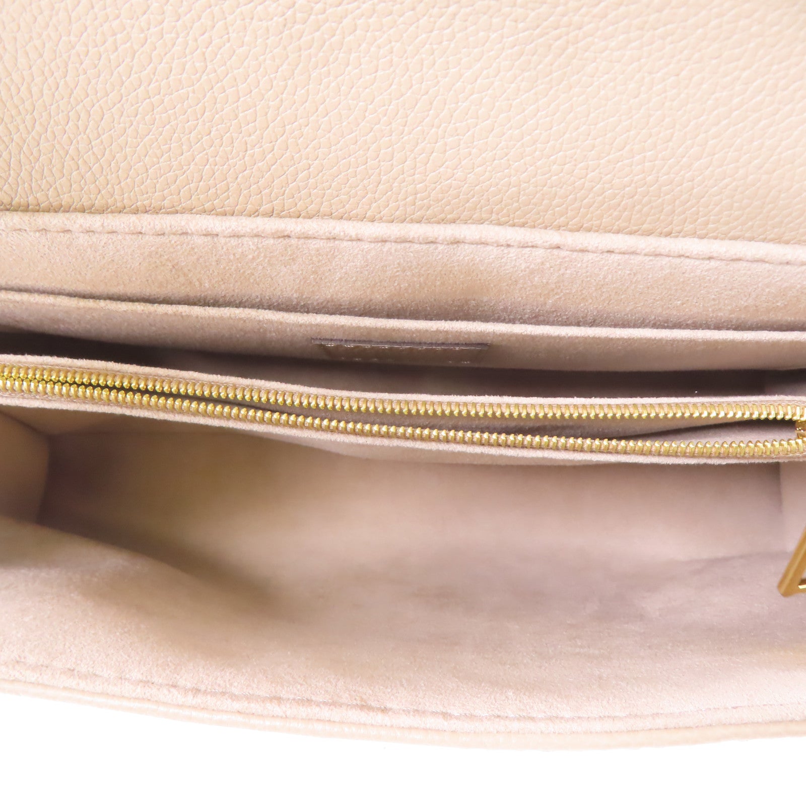 LOUIS VUITTON Monogram Empreinte Madeleine MM金扣手挽肩背兩用袋淺褐色