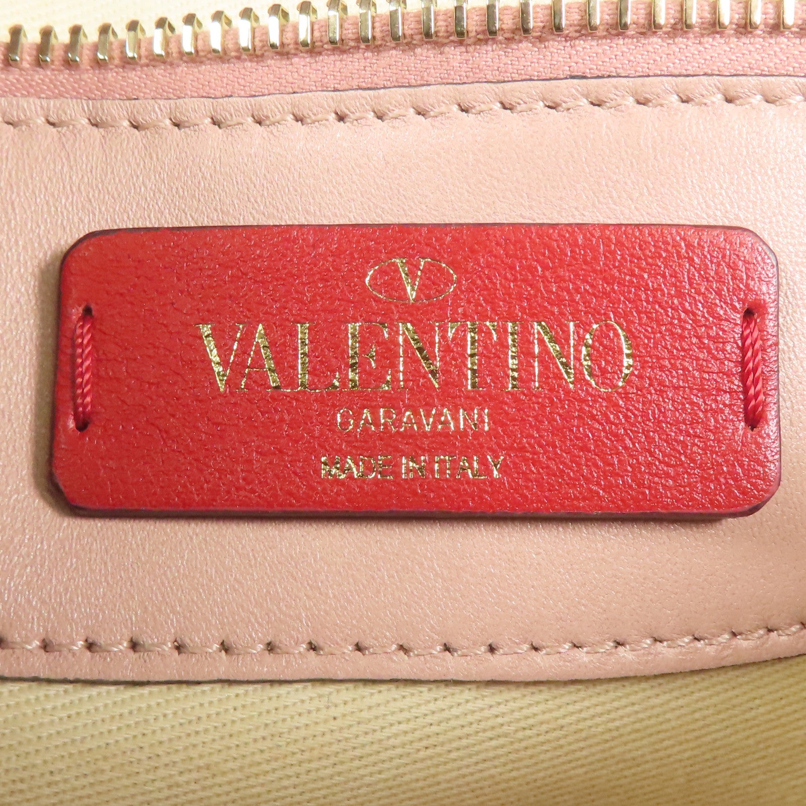 Valentino 羊皮皮革Shoulder Bag金扣肩背袋