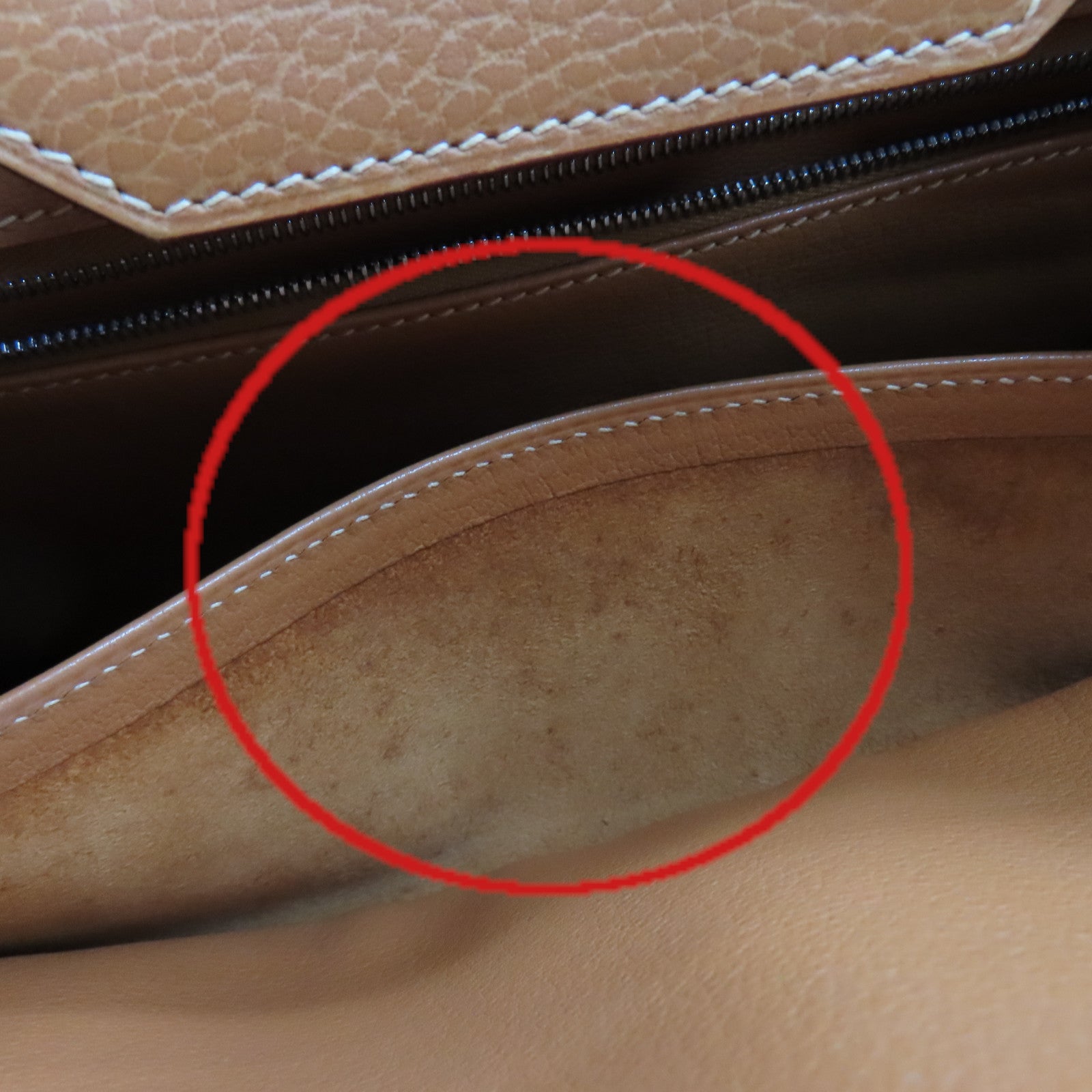 HERMES Ardennes皮革Birkin 35 Hand Bag銀扣手挽袋Natural啡色