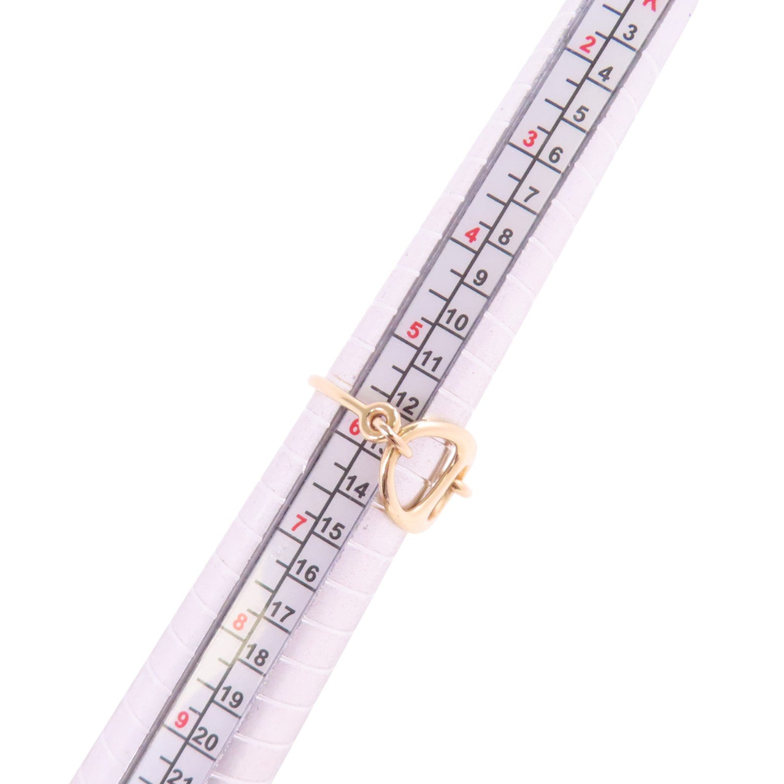 HERMES 18K玫瑰金Chaibe D'ancre Gold Ring戒指#52/US#5.75