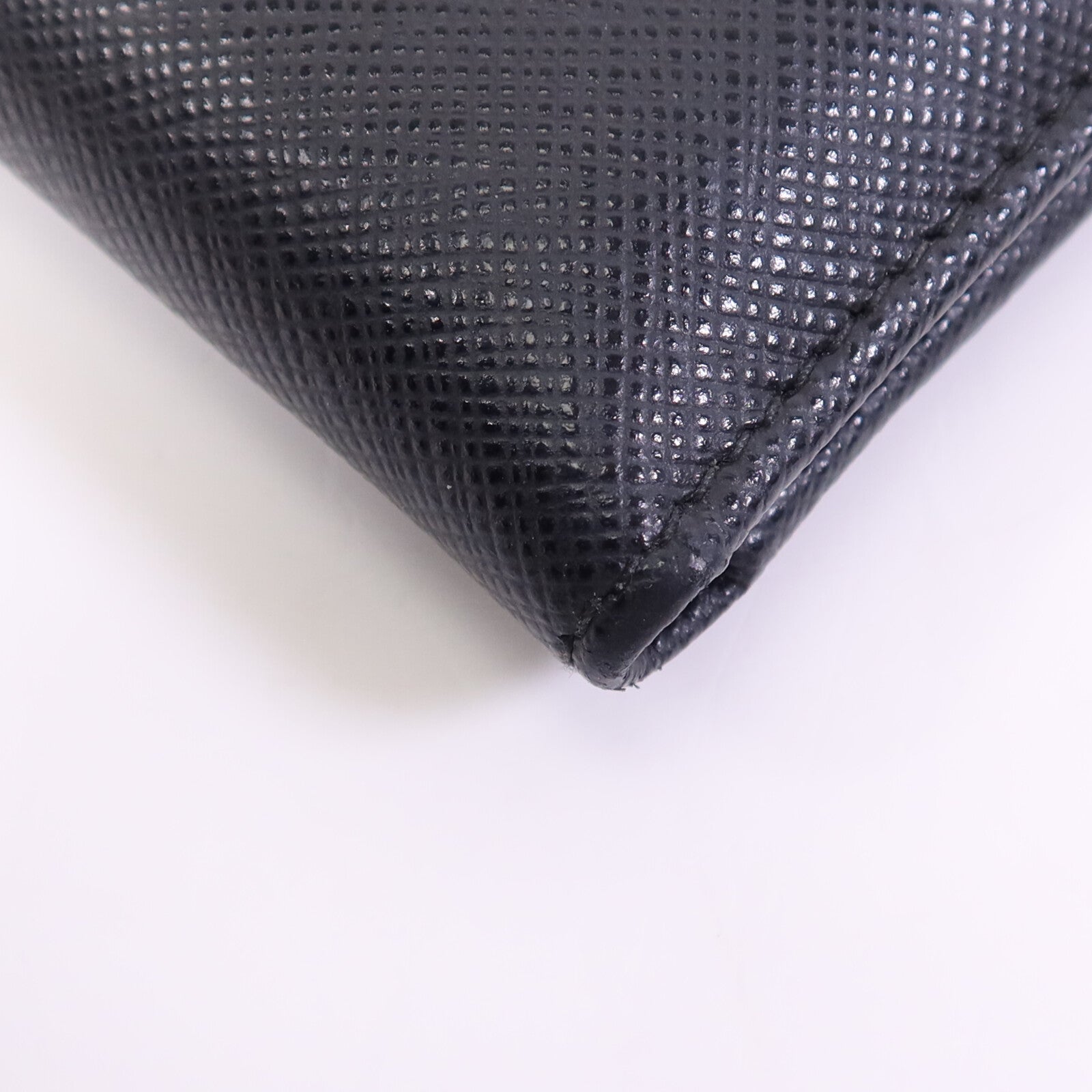 PRADA 牛皮皮革Saffiano Wallet金扣錢包