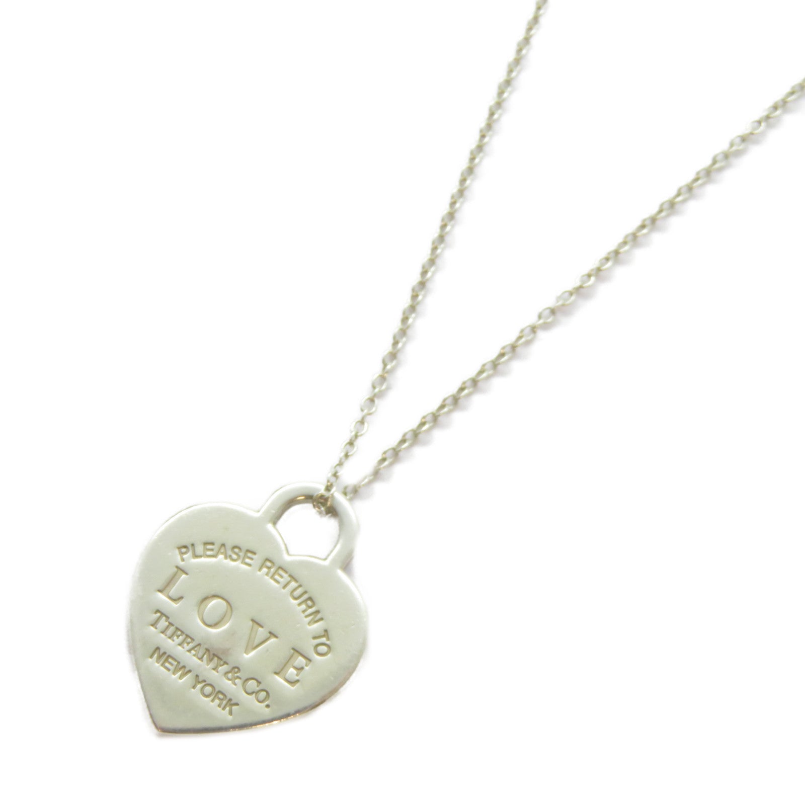 TIFFANY＆CO 925純銀Love Heart Necklace項鍊