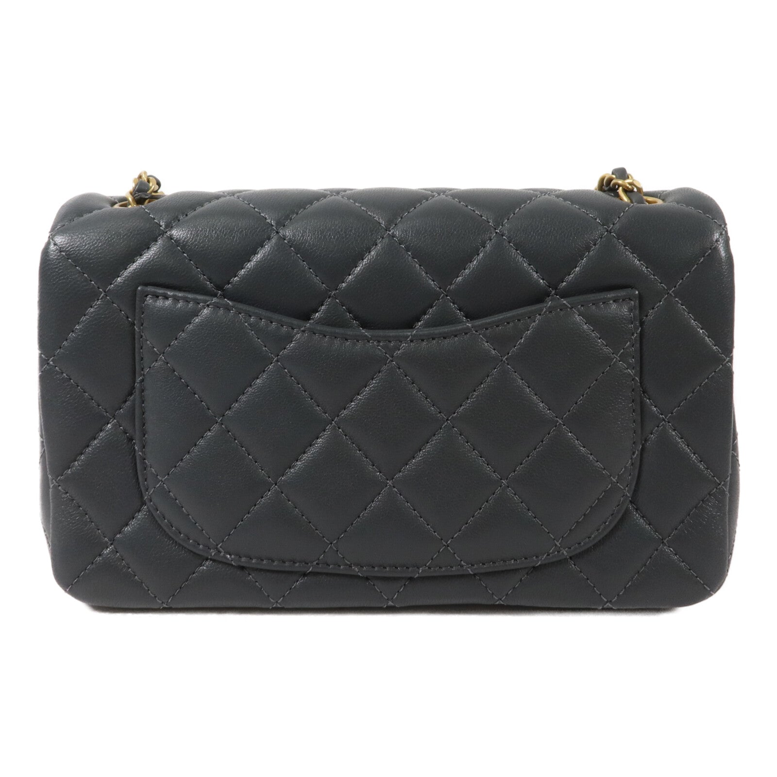CHANEL 羊皮皮革Mini Flap Bag鏈帶肩背袋