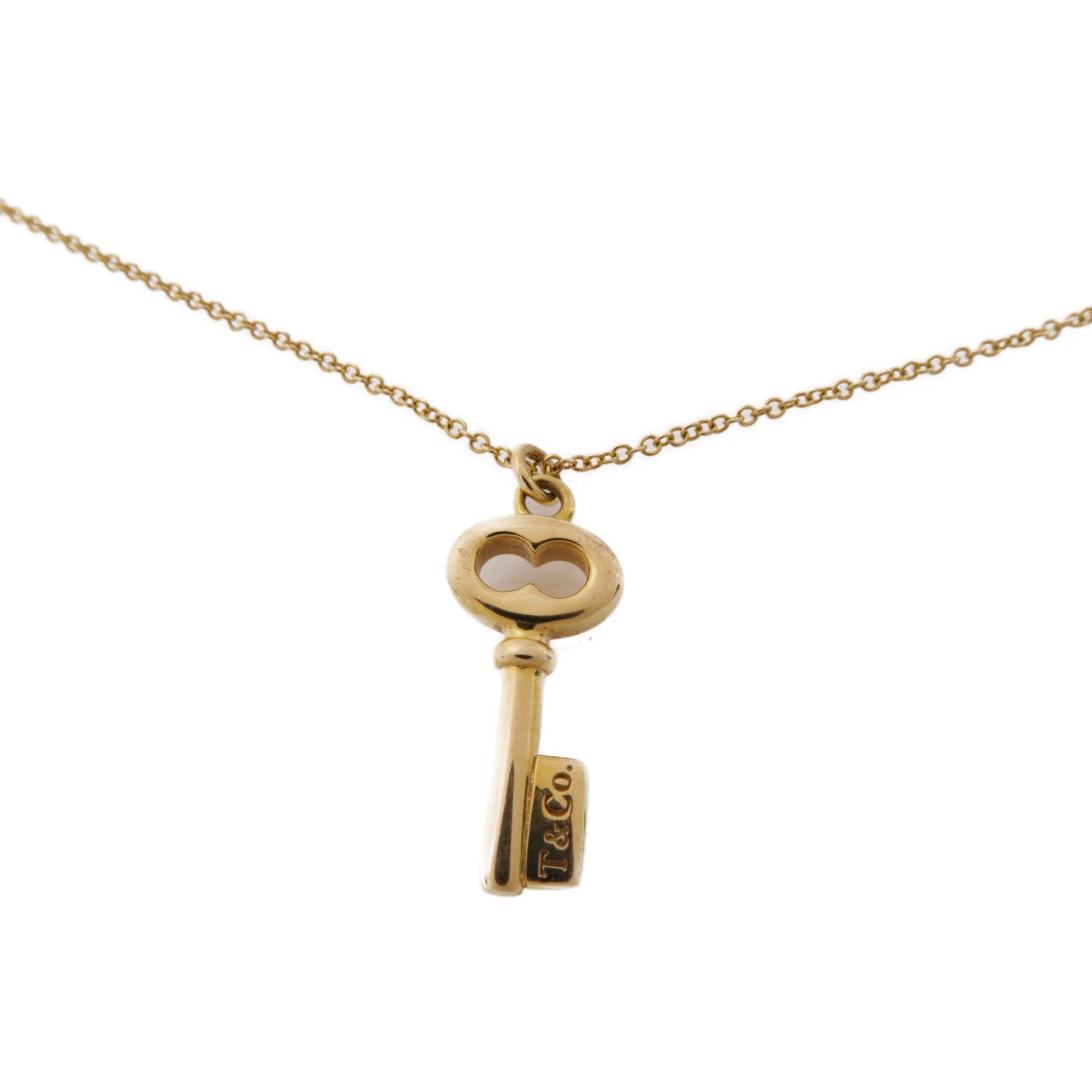 TIFFANY＆CO 18K黃金Key Necklace項鍊