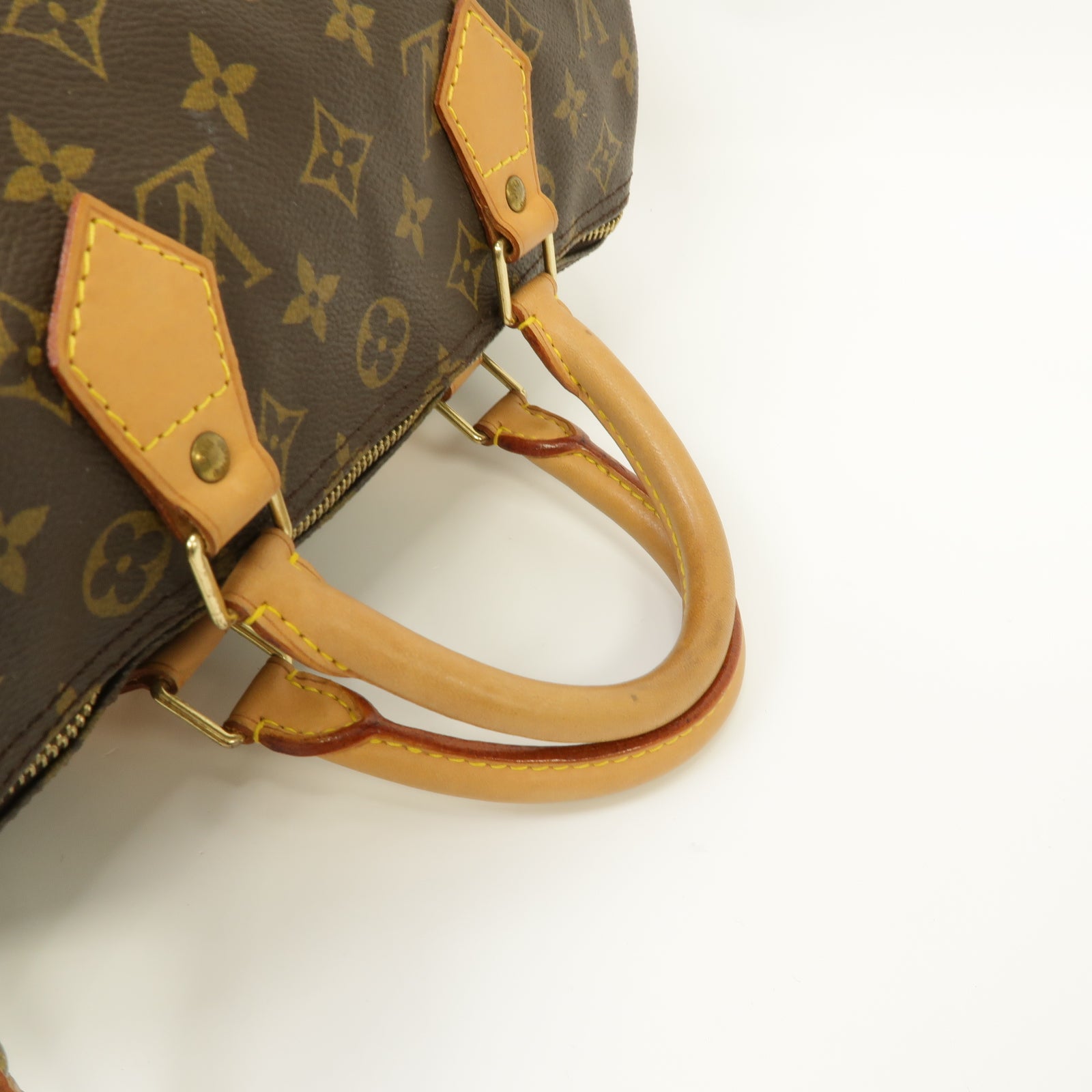 LOUIS VUITTON 【清倉大減價】Monogram Speedy 30 Hand Bag金扣手挽袋啡色