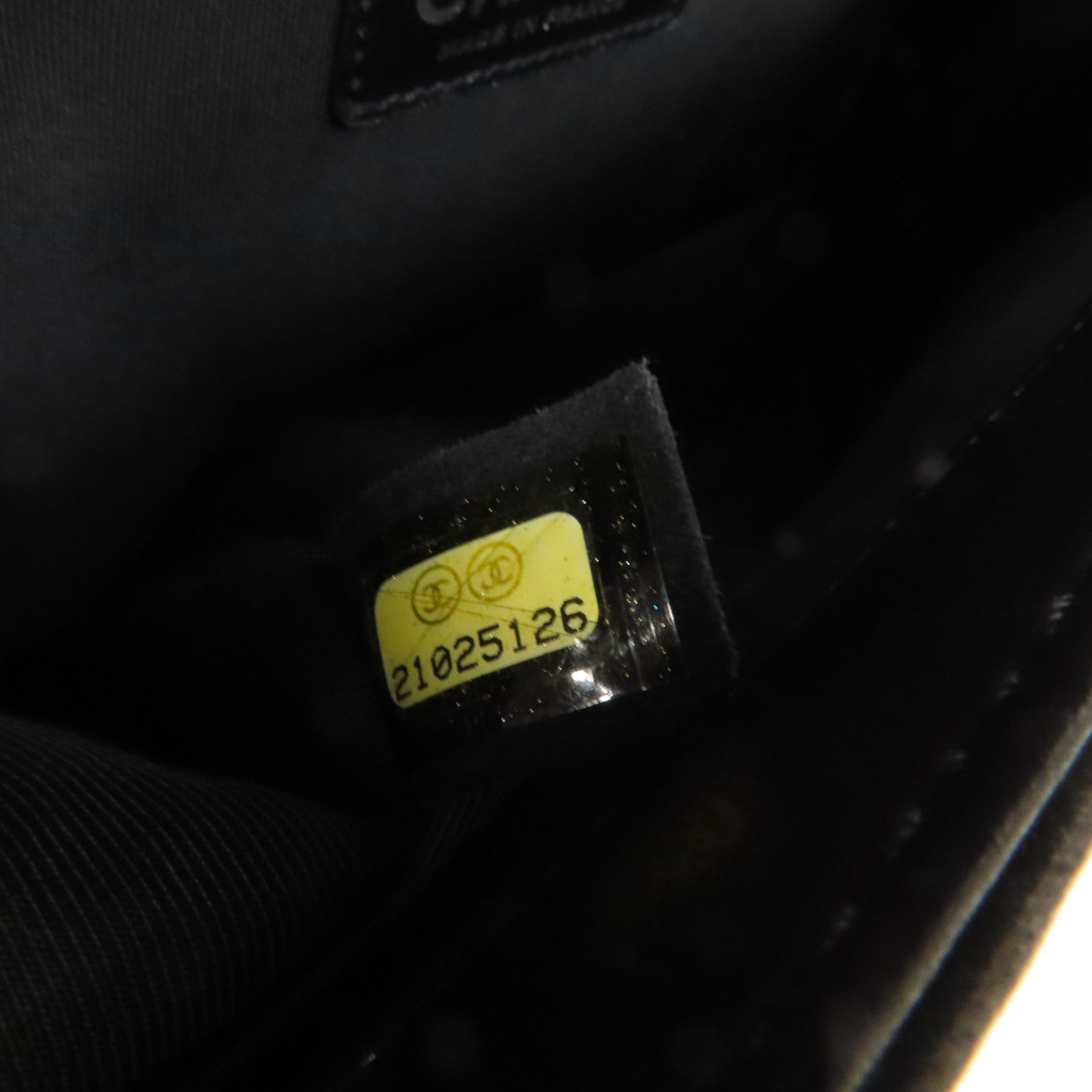 CHANEL 牛皮皮革Boy 25鏈帶肩背袋