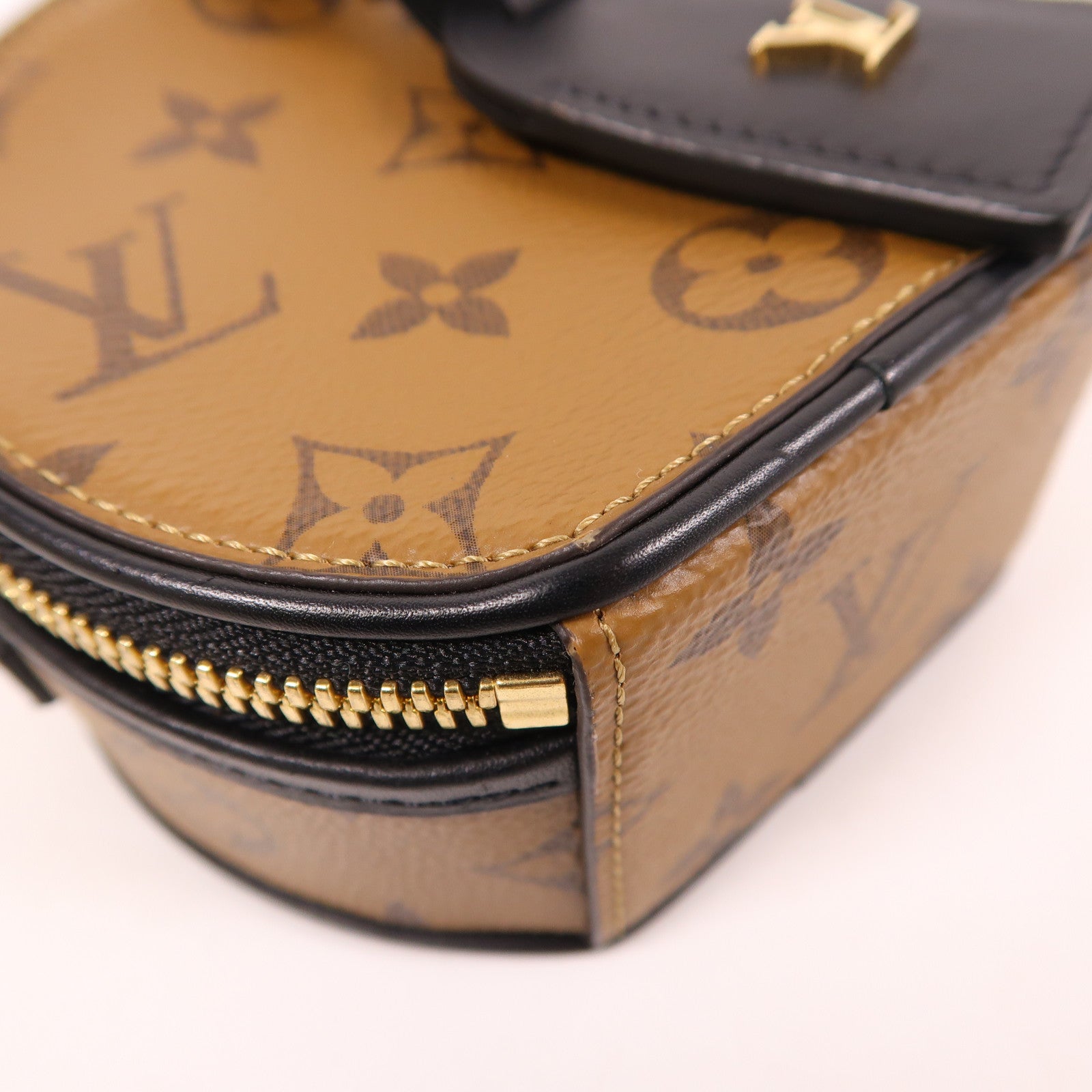 LOUIS VUITTON LV GHW Mini Boite Chapeau 2 Way Bag M68276 Monogram Reverse