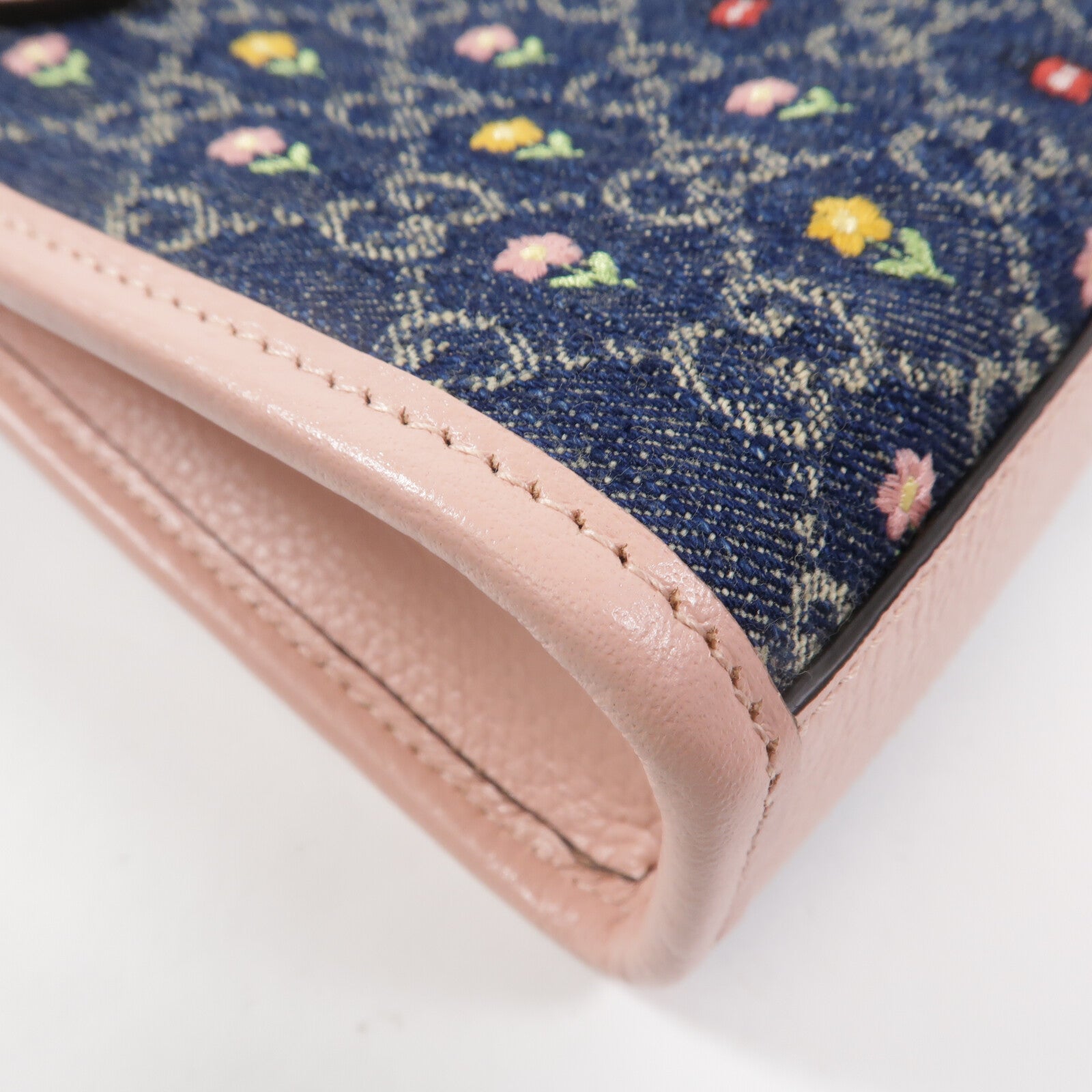 GUCCI 牛仔布Interlocking G Mini Tote手挽肩背兩用袋