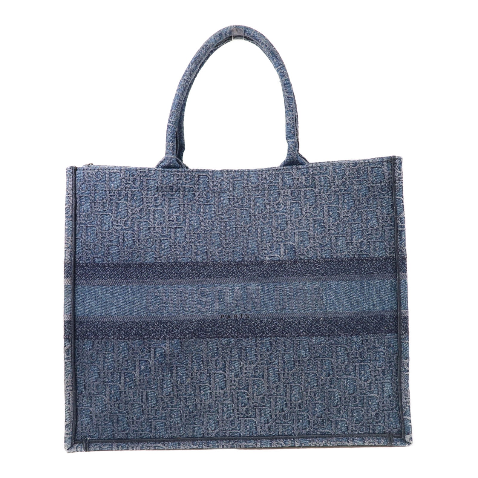 Dior 帆布Book Tote Large手挽袋藍色