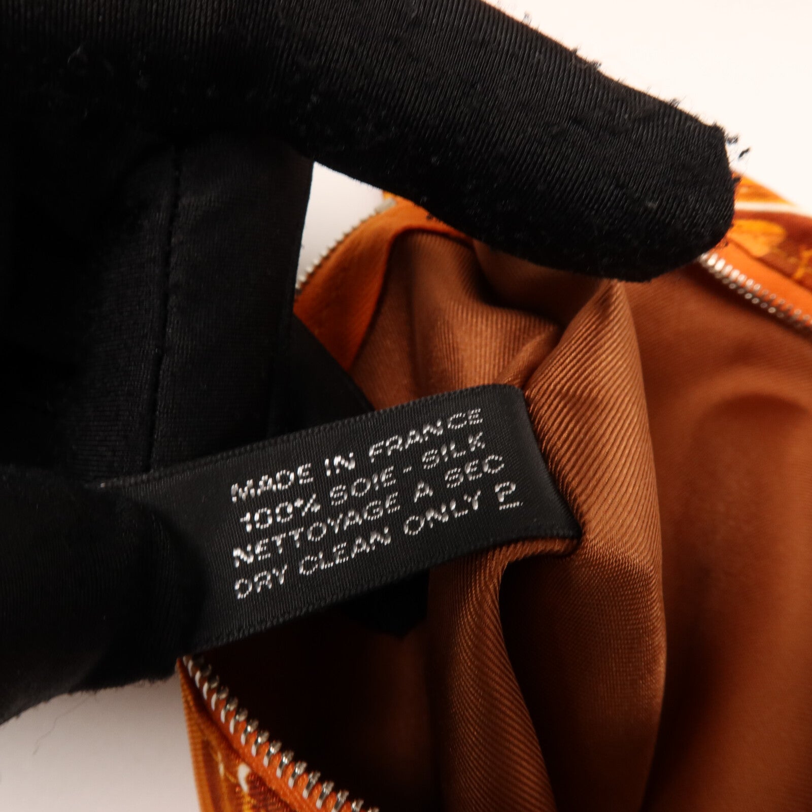 HERMES 絲質Silky City PM肩背袋Orange