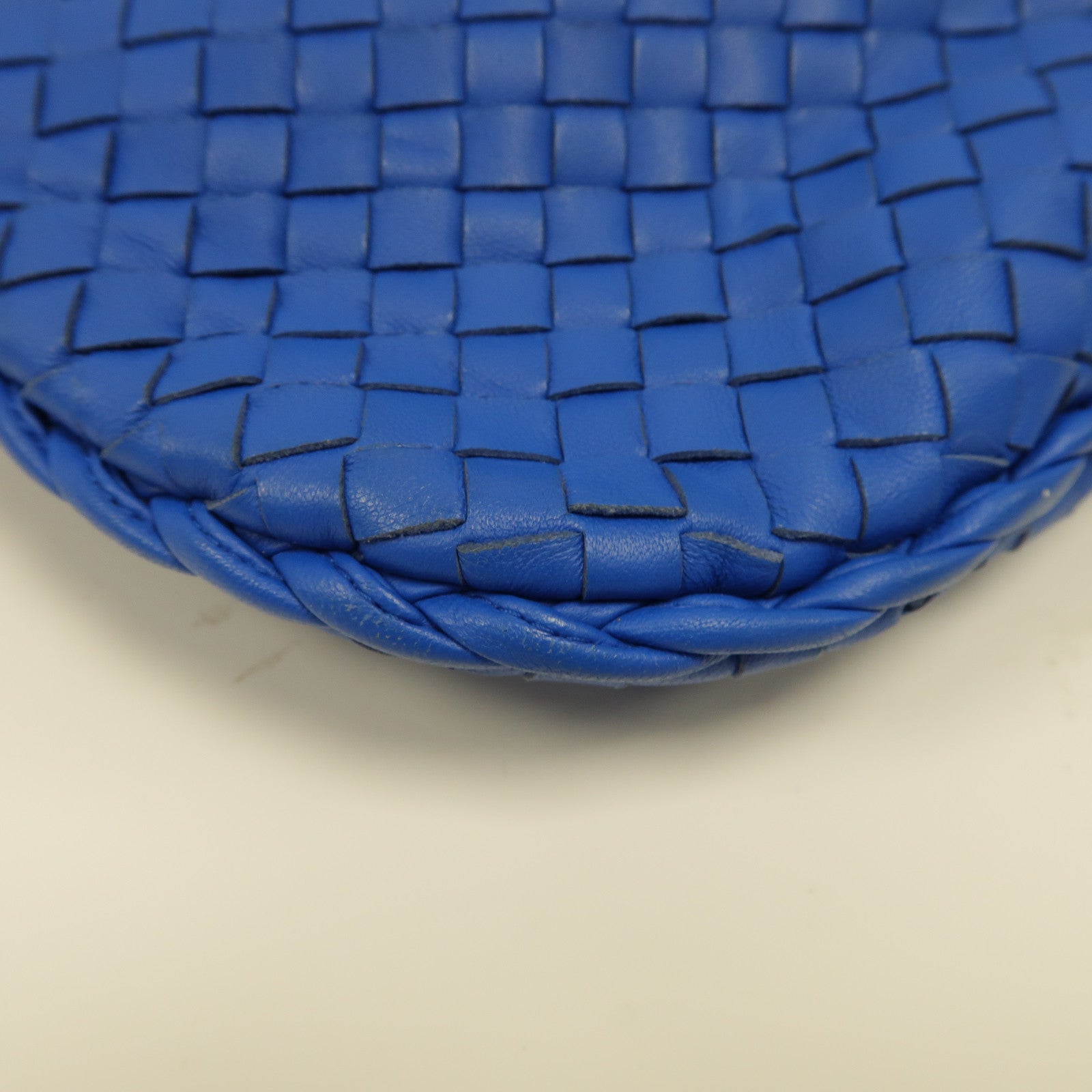 BOTTEGA VENETA 織紋皮革Shoulder Bag肩背袋藍色