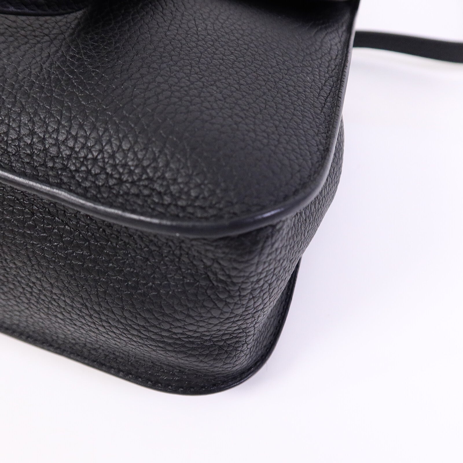 HERMES Clemence皮革Halzan 25手挽肩背兩用袋Noir