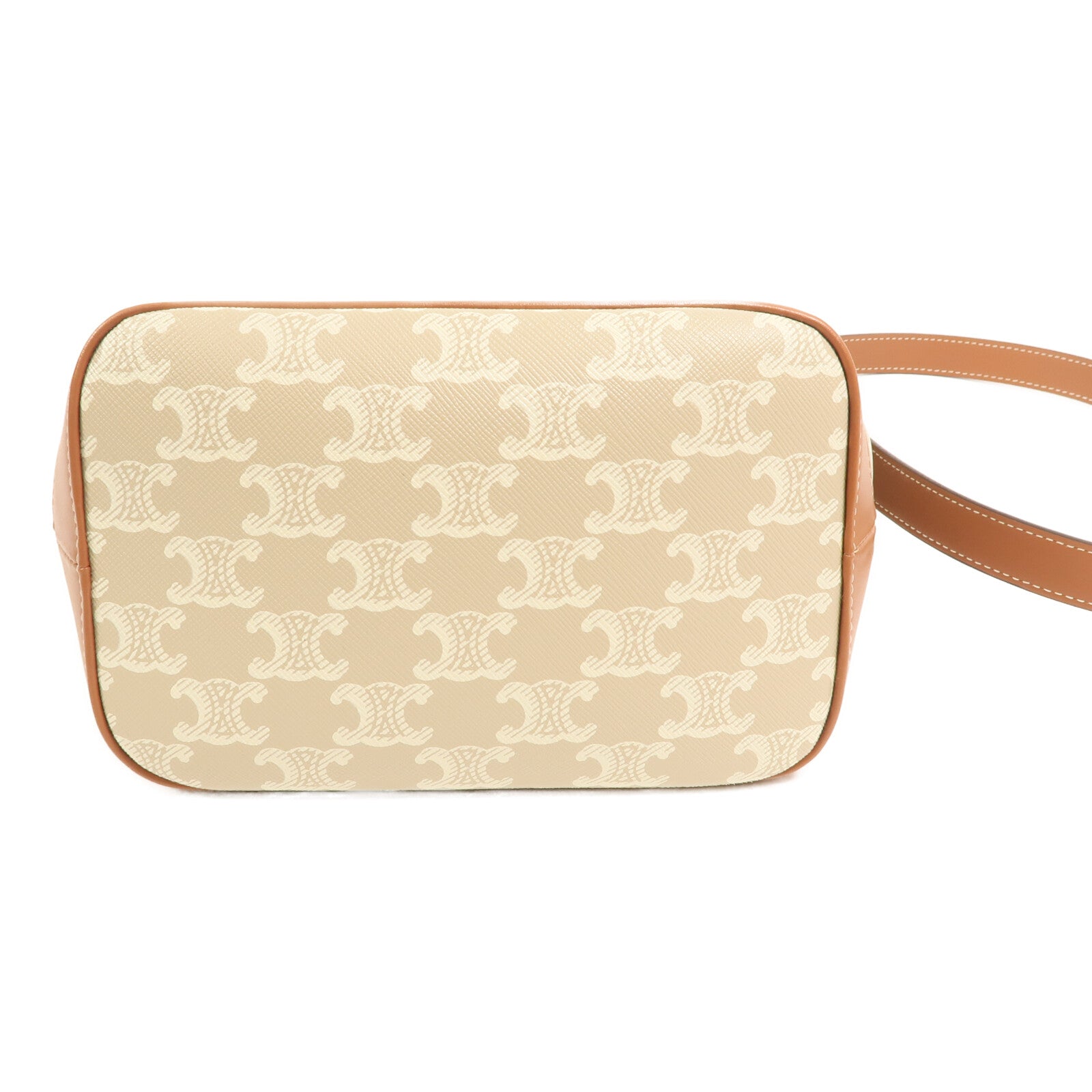 CELINE 塗層帆布Small Bucket金扣肩背袋