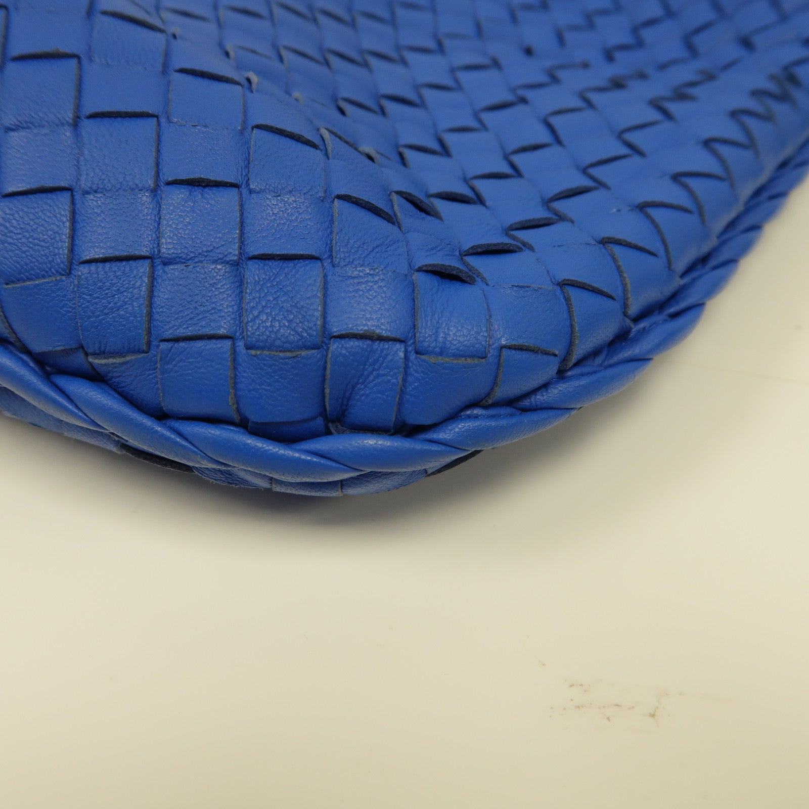 BOTTEGA VENETA 織紋皮革Shoulder Bag肩背袋藍色